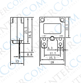 IC-271S-C   ST-1 Butonsuz 10 Amper Sigorta