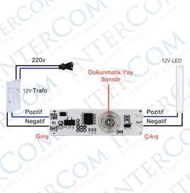 TOUCH SWITCH DOKUNMATİK AÇ-KAPA KART TİPİ