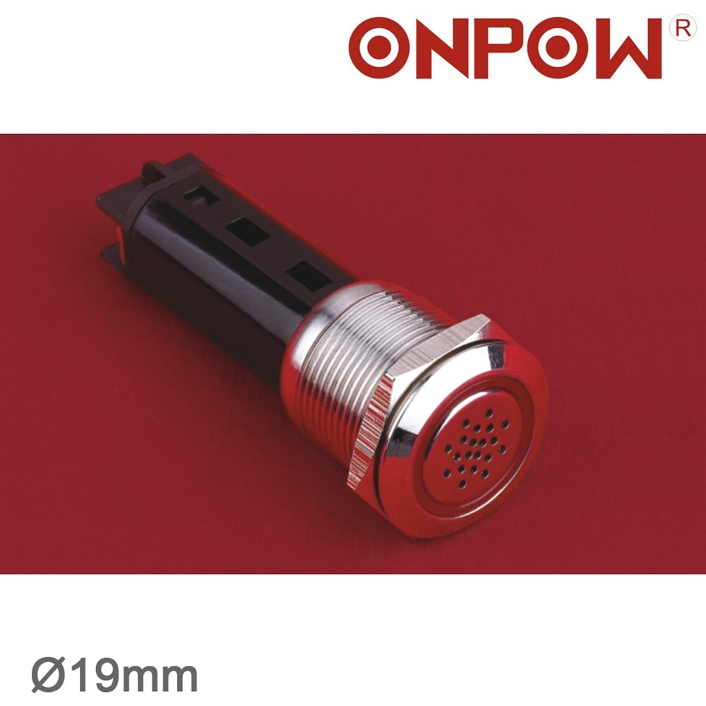   LAS1-AGQ-SM 19mm Metal LED'li Buzzer IP50