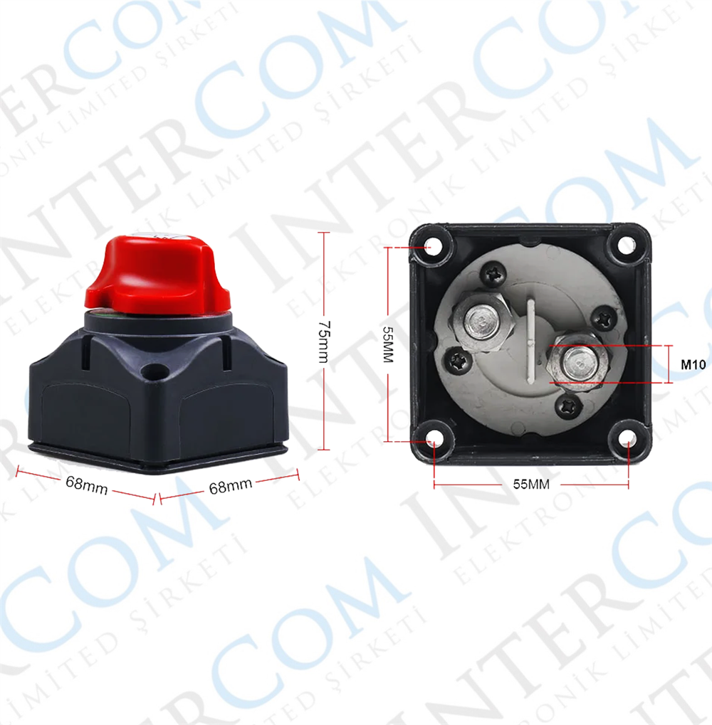 IC-275A-1 AKÜ ŞALTERİ 275A 2P 12-24V ON-OFF