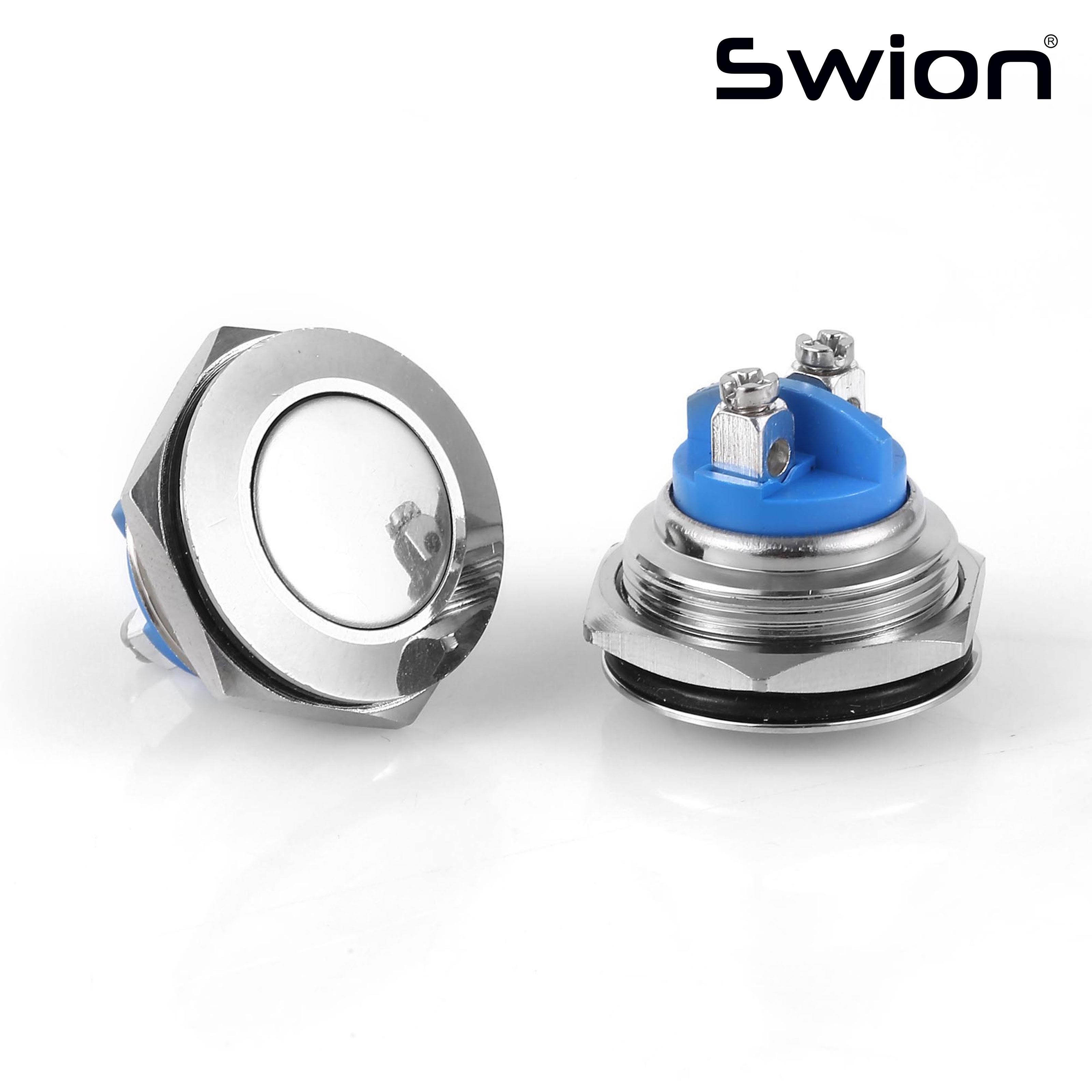 D98 | 19MM METAL YAYLI BUTON IŞIKSIZ DÜZ