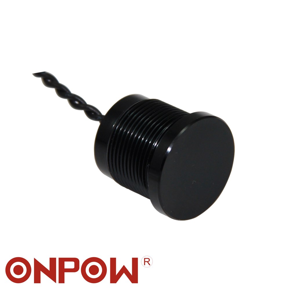 19mm Metal Piezo Buton Dokunmatik IP68 Siyah