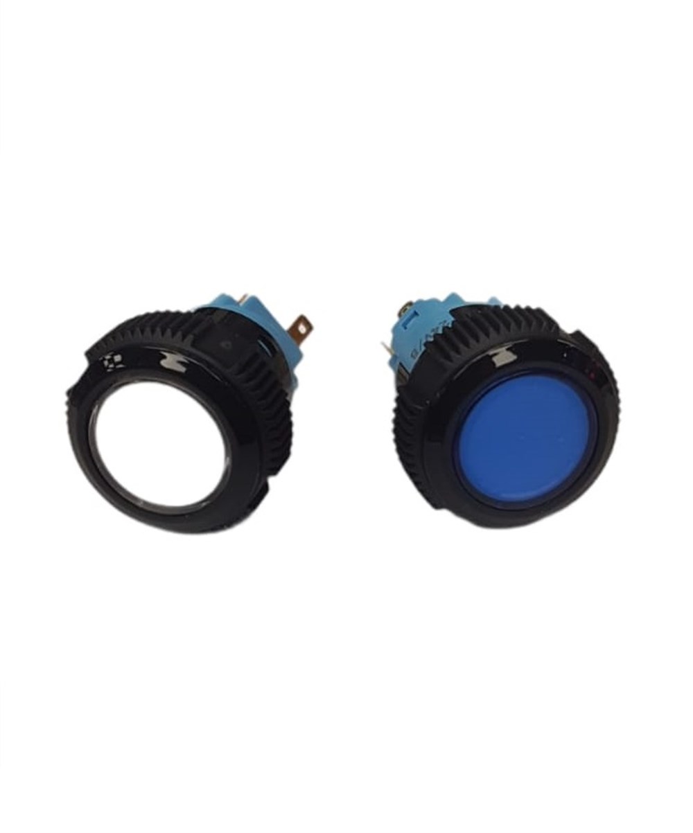19mm Plastik LED'li Yaylı Buton Renkli kapak