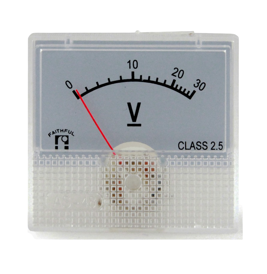 IC-230A 0-30V DC Analog Gösterge 45x48mm