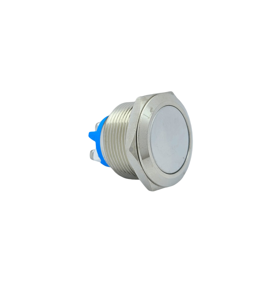 E89 22MM METAL BUTON YAYLI DÜZ KAFA 1NO