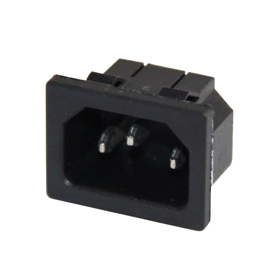 IC-212B C14 Power Soket Erkek Kulaksız AS-04