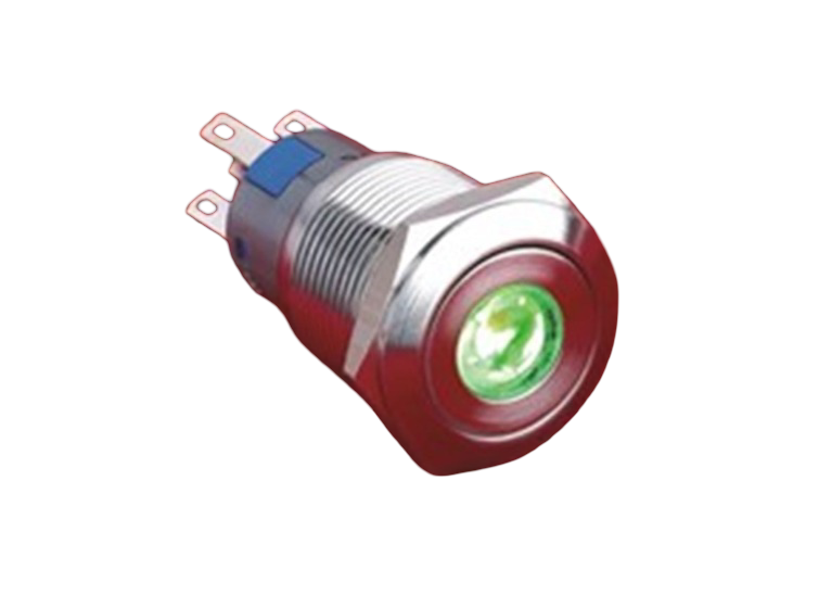 19mm Metal NOKTA LED'li Yaylı 220v Buton IP67 LAS1-GQ-11D