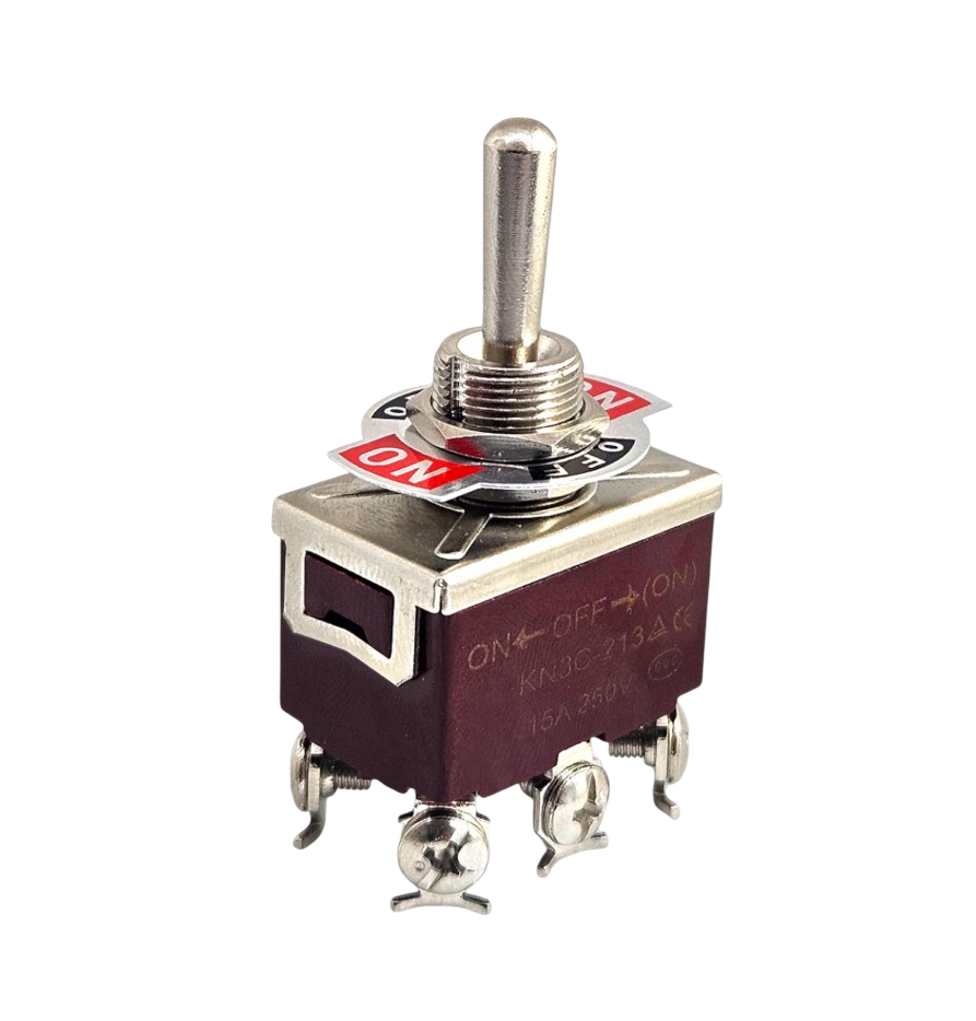 IC-159 Toggle Switch 6P ON-OFF-MOM Ø12mm KN3C-213
