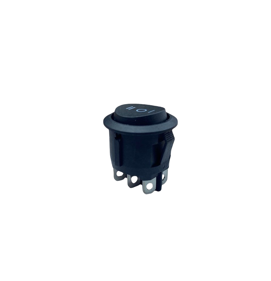 IC-134-6 YUVARLAK ANH.ON-OFF-ON 6P SİYAH IC134-6