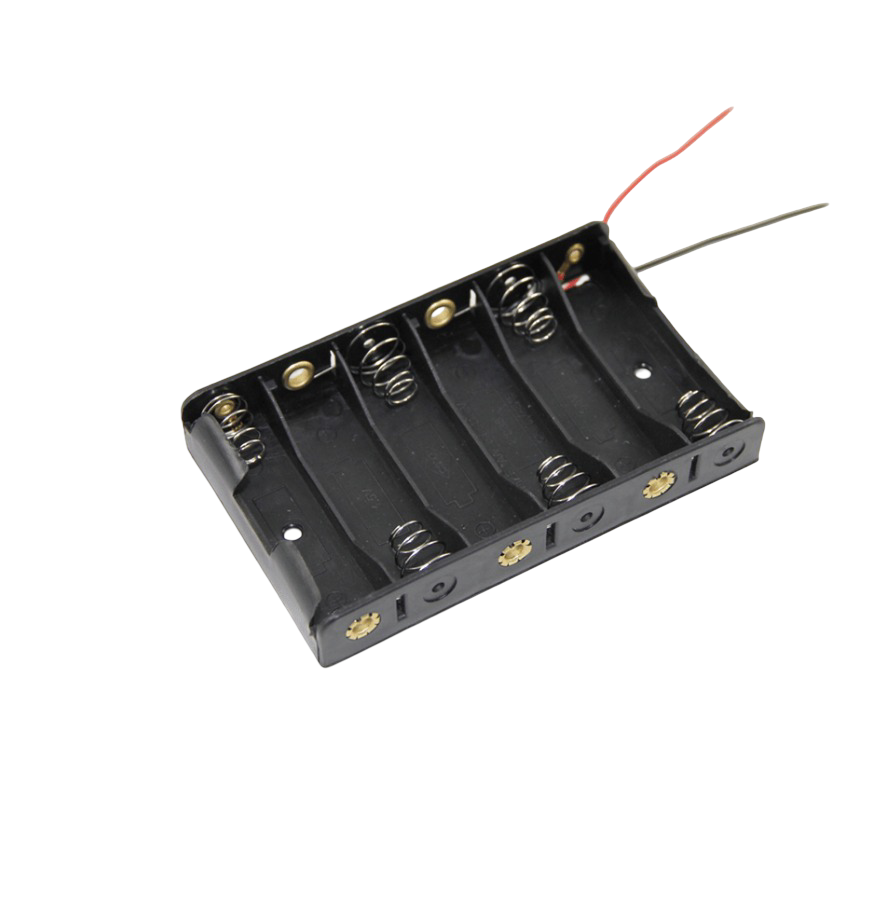 IC-234B Pil Yuvası 6 lı Yan Yana (AA)