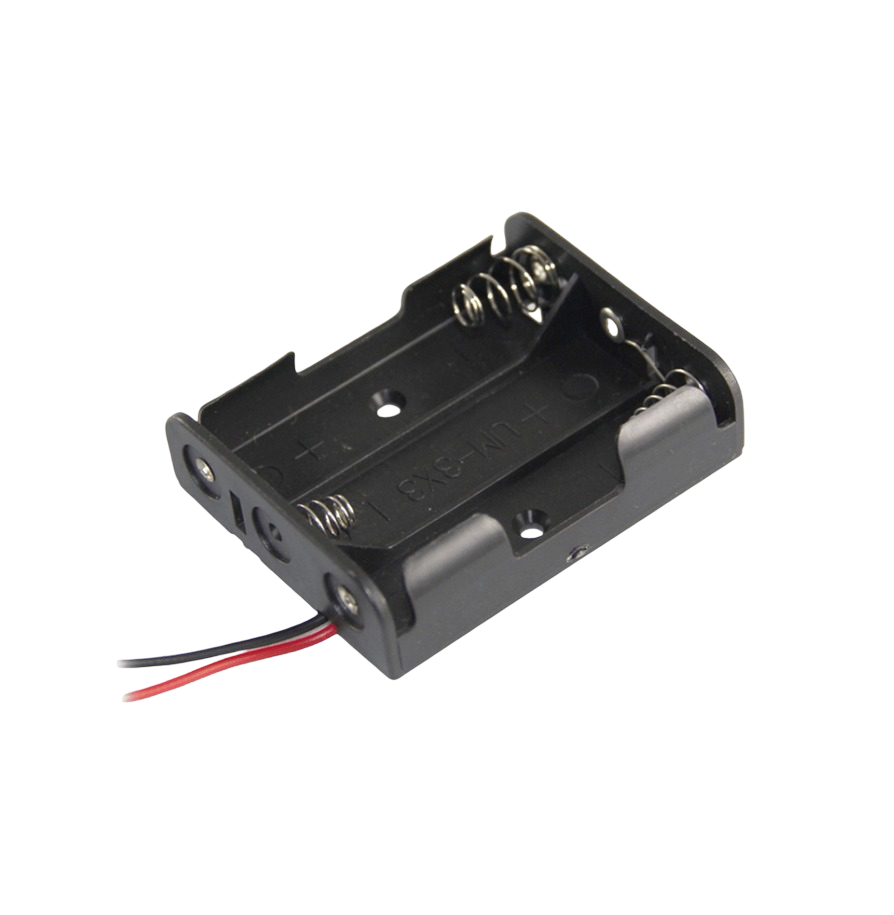 IC-233-2 Pil Yuvası 3 lü Yan Yana (AA)