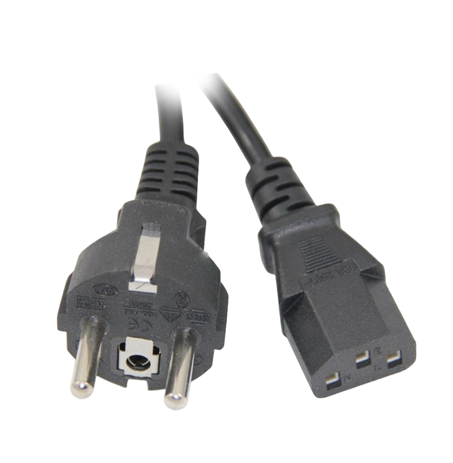 IC-268 Power Kablo Düz Erkek/Düz Dişi