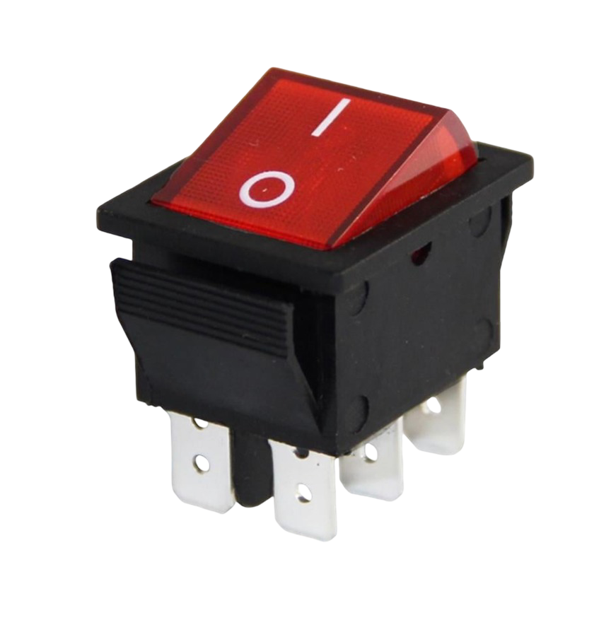 IC-104A Geniş Işıklı Anahtar 6P ON-OFF