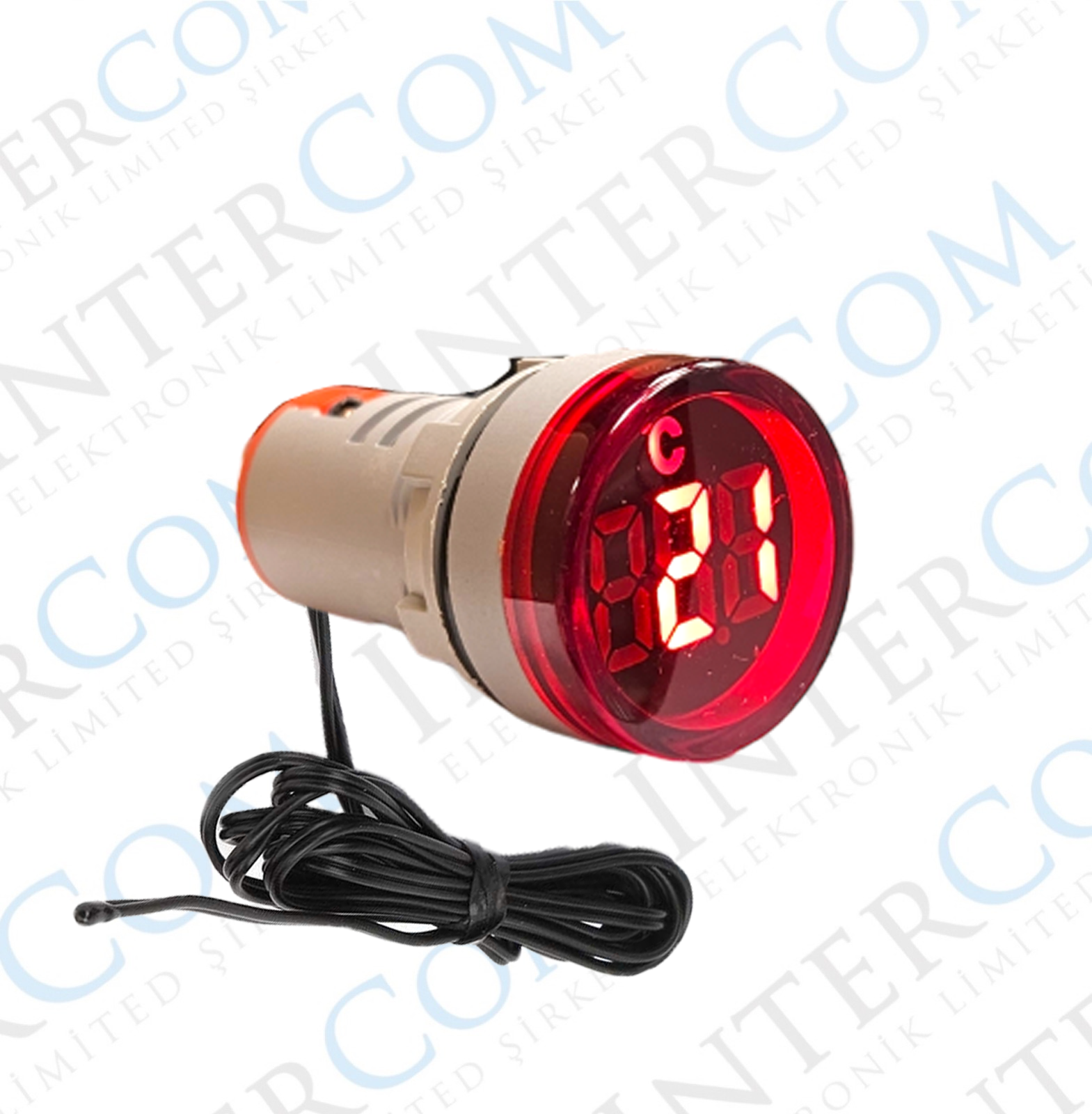 AD22-22T 22MM DİJİTAL TERMOMETRE -20' / +199' 1M KABLOLU