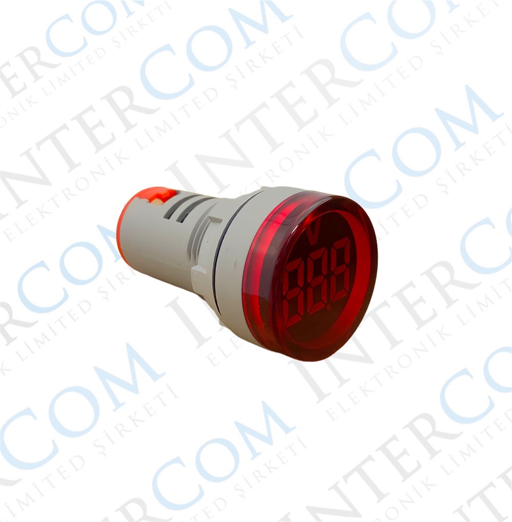 AD22-22V-DC 22MM DİJİTAL VOLTMETRE 5-60V DC KIRMIZI