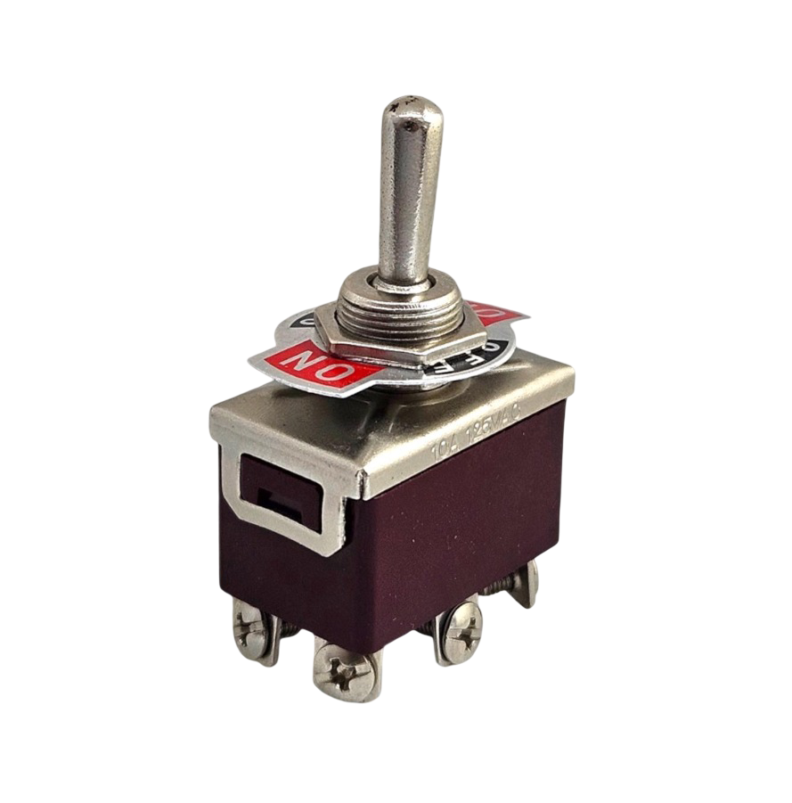 IC-158 Toggle Switch 6P ON-OFF-ON Ø12mm KN3C-203