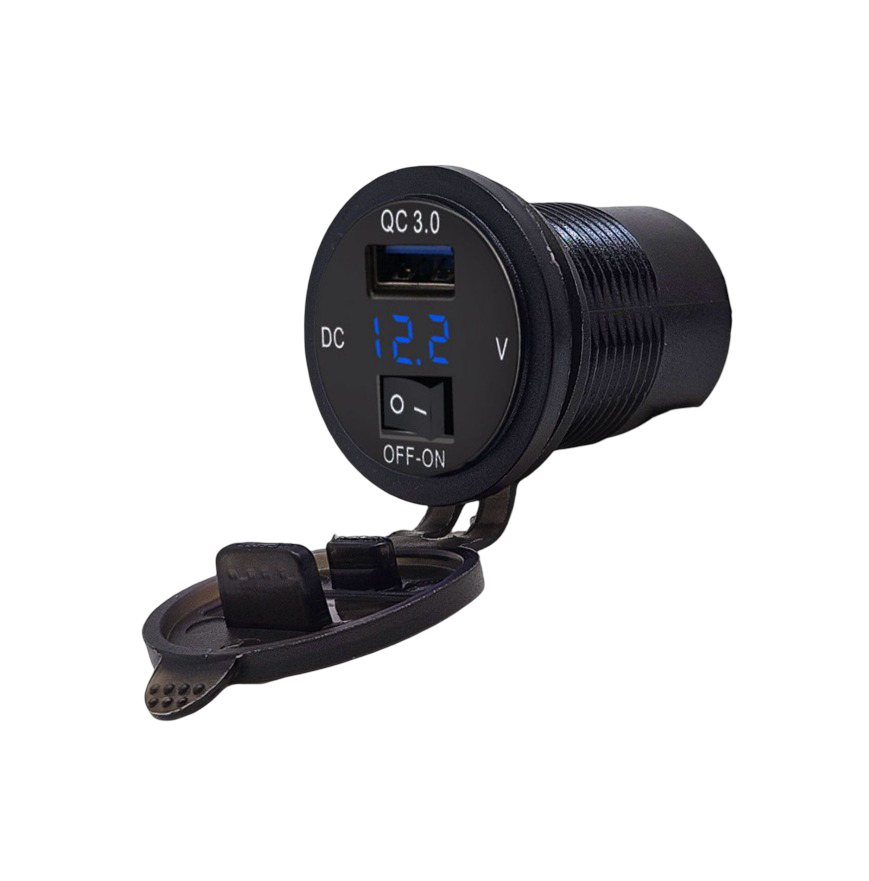 IC-266D-7 Pano Tip Voltmetreli USB 3.0 Anahtarlı
