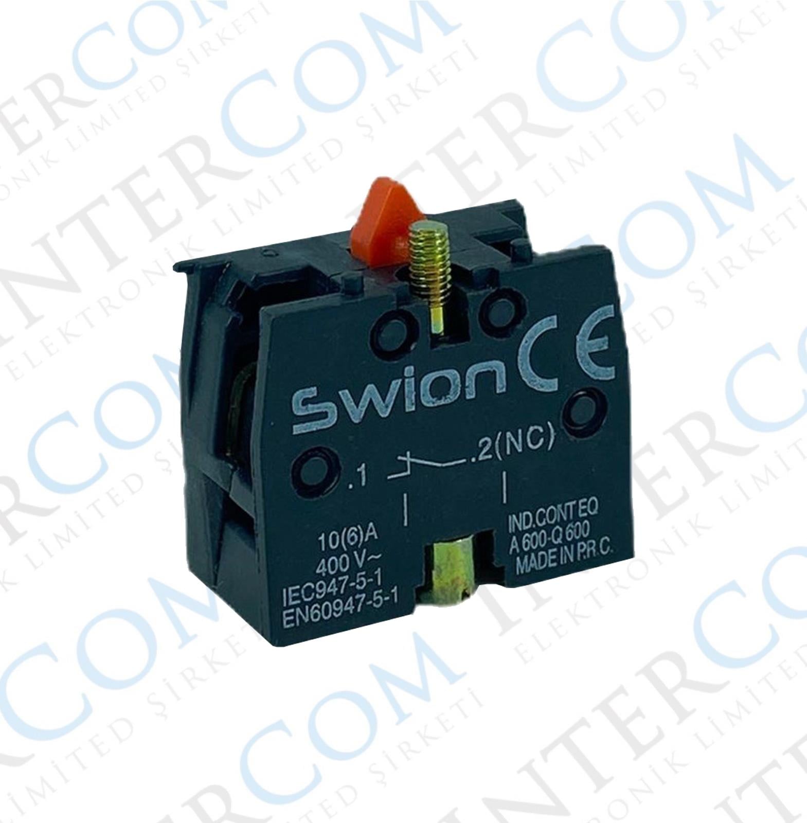 LAY5-Be102 22mm Kontak Blok (NC) Kırmızı