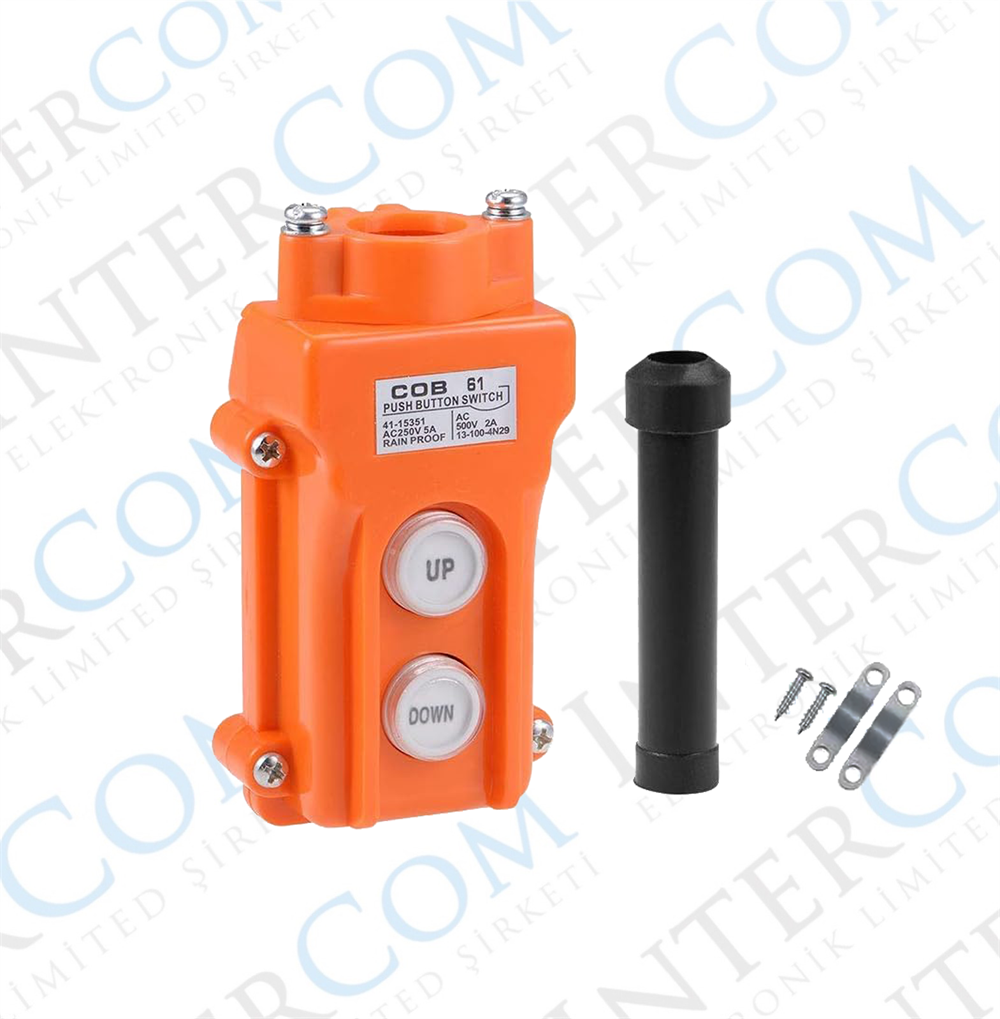 C0B-61 2'Lİ VİNÇ KUMANDA BUTONU 2NO