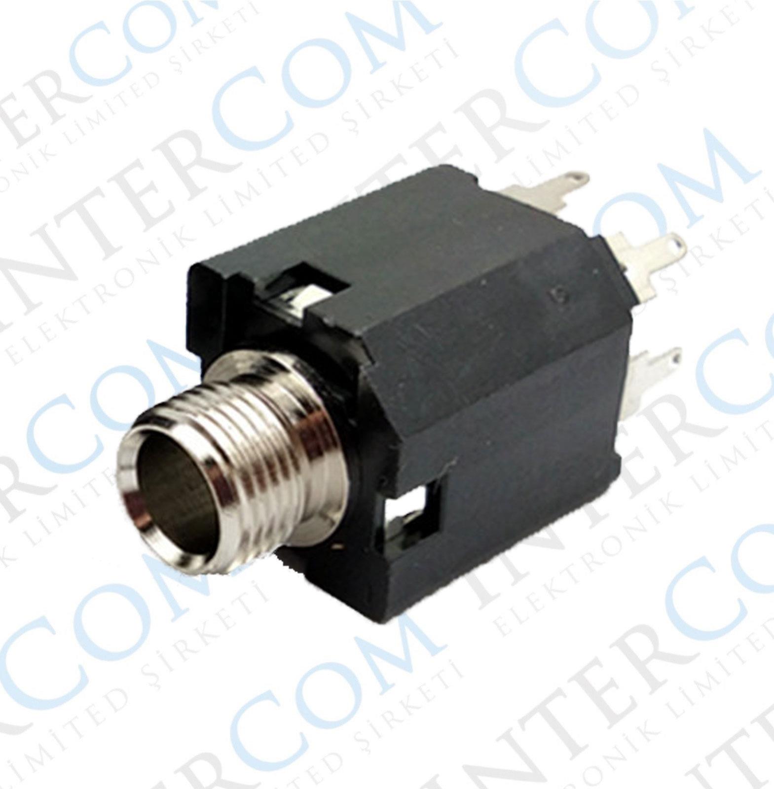 IC-261G-1 6,3mm Stereo Jack Dişi Şase 180° 5P