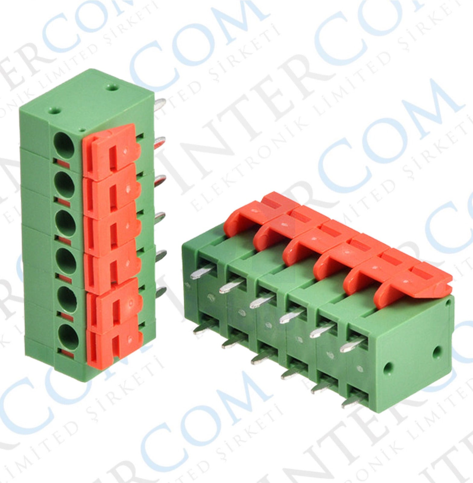 5.08mm 6P Yaylı Tak Çıkar PCB Klemensi