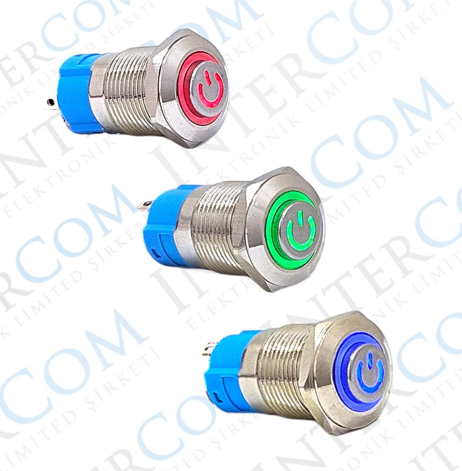 E12AT 12MM POWER SİMGELİ KALICILI 12-24V