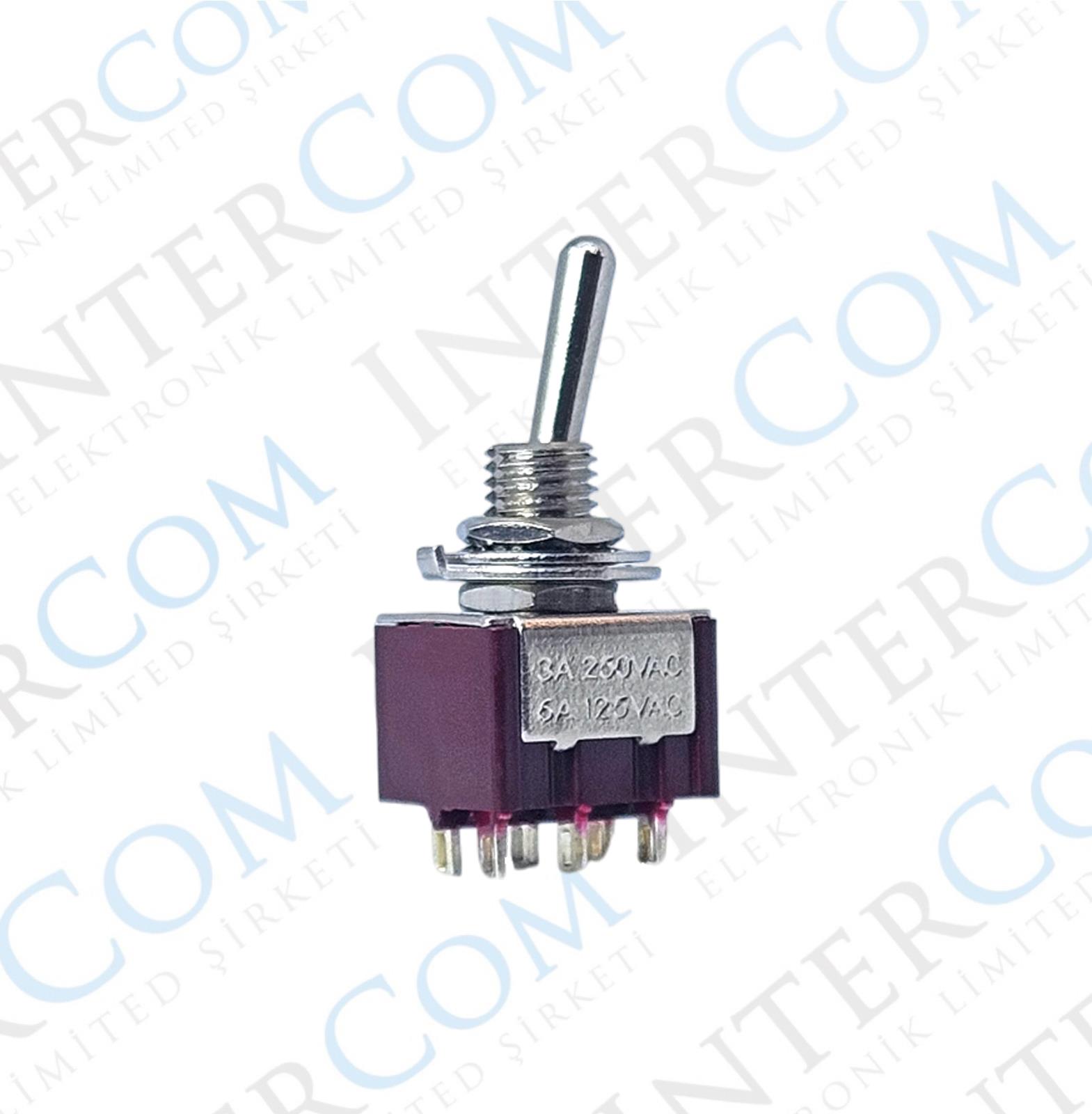IC-144A Toggle Switch ON-OFF (Kaliteli) Ø6mm MTS-202