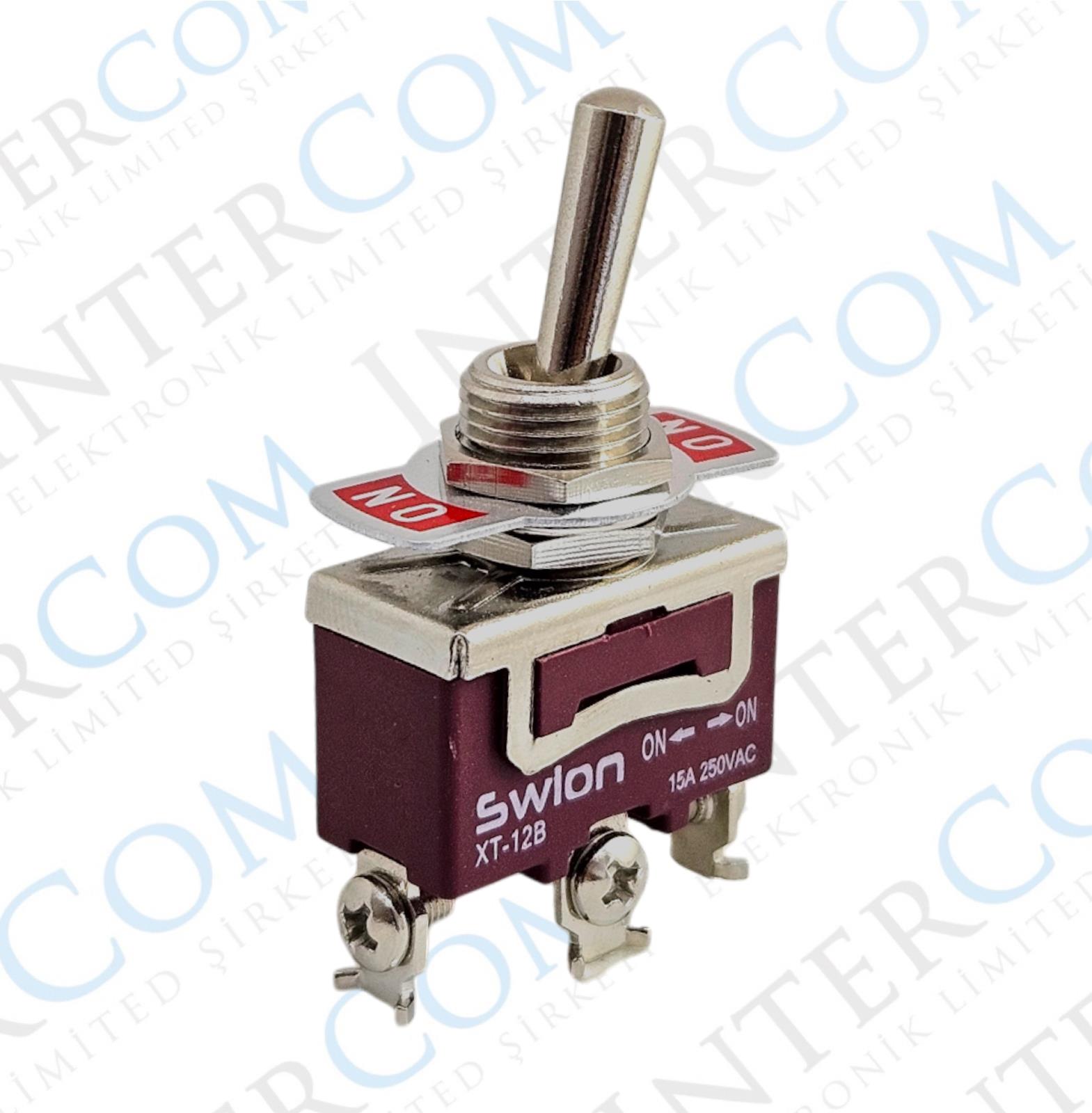 IC-152S SWION Toggle Switch 15AMP 3P ON-OFF Ø12mm KN3C-102