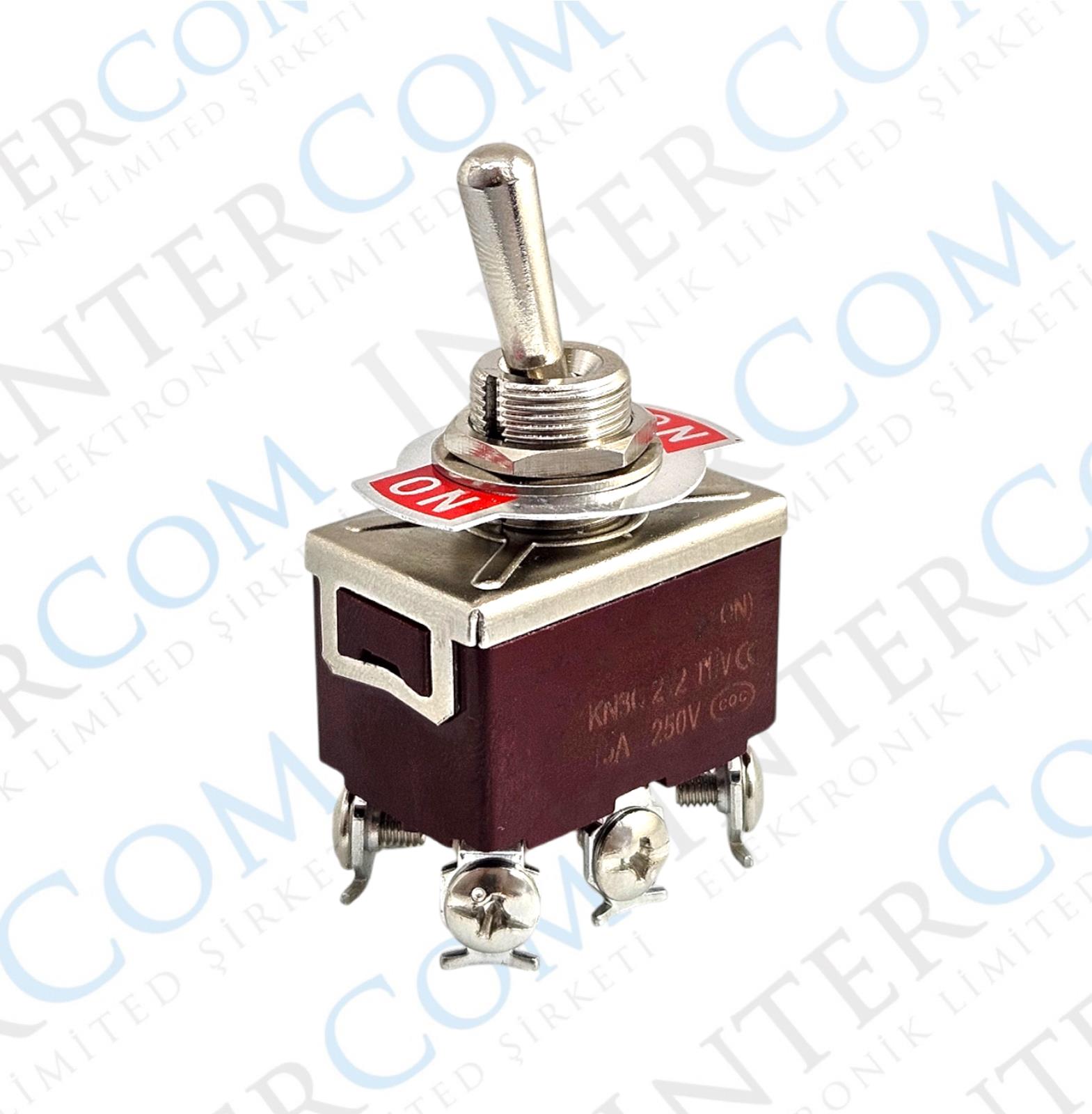 IC-158A Toggle Switch 15AMP 6P OFF-MOM Ø12mm KN3C-212