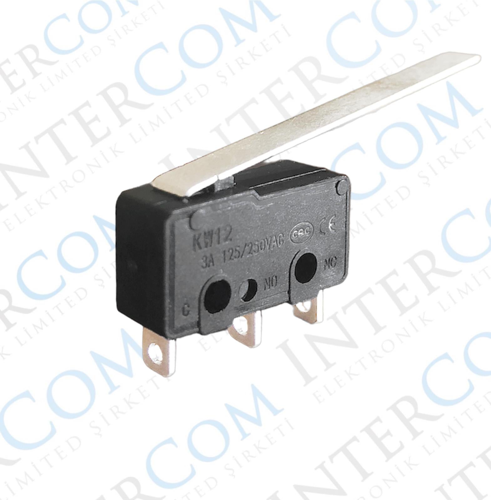 IC-164 Micro Switch Lehim Bacak Uzun Paletli 5A/250VAC KW4-Z3F