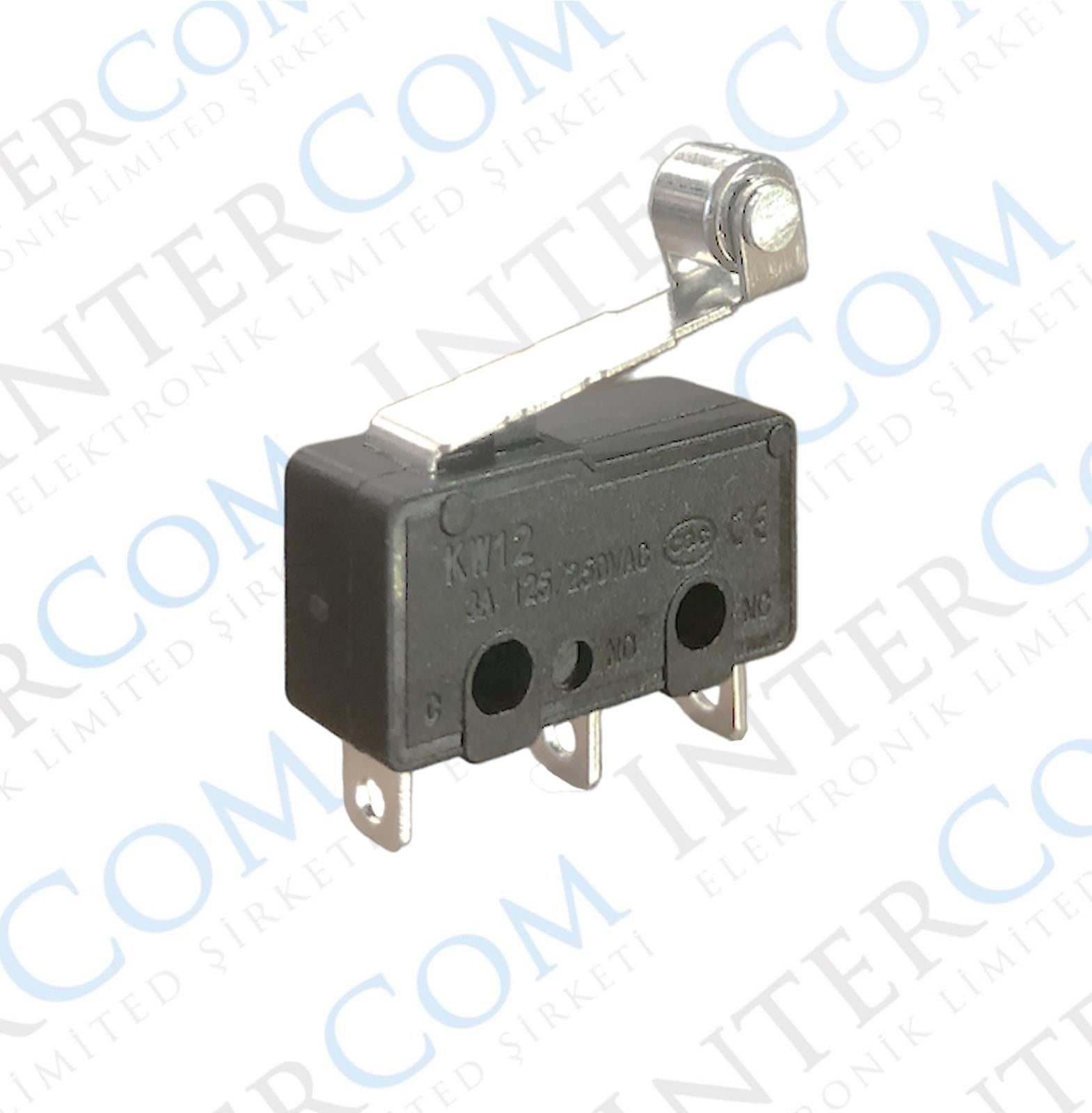 IC-168 Micro Switch Lehim Bacak Makaralı 5A/250VAC KW4-Z5F