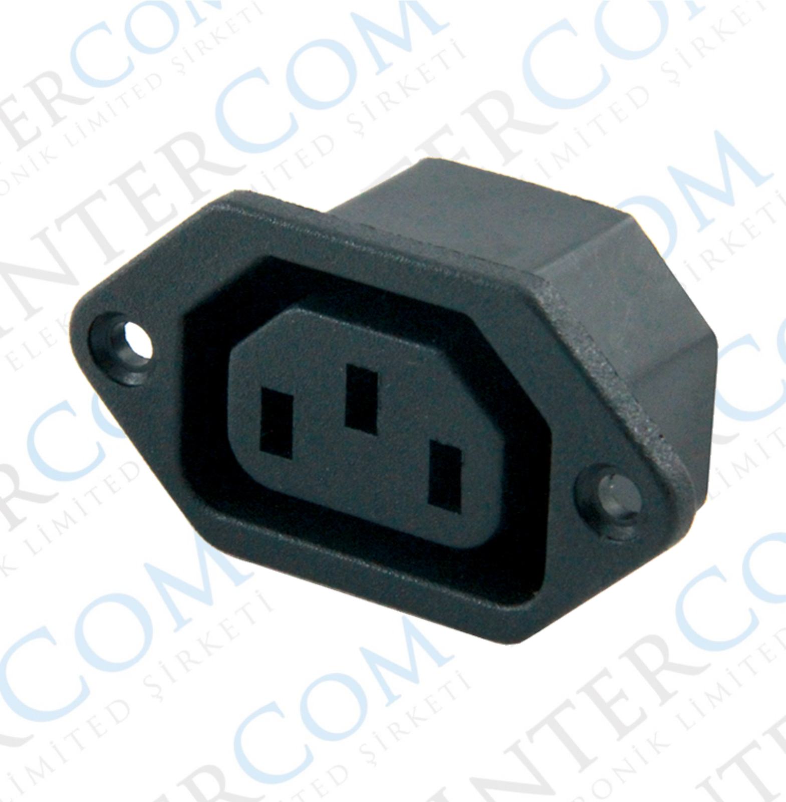 IC-212A-S C13 Power Soket Dişi Kulaklı - UL Sertifikalı