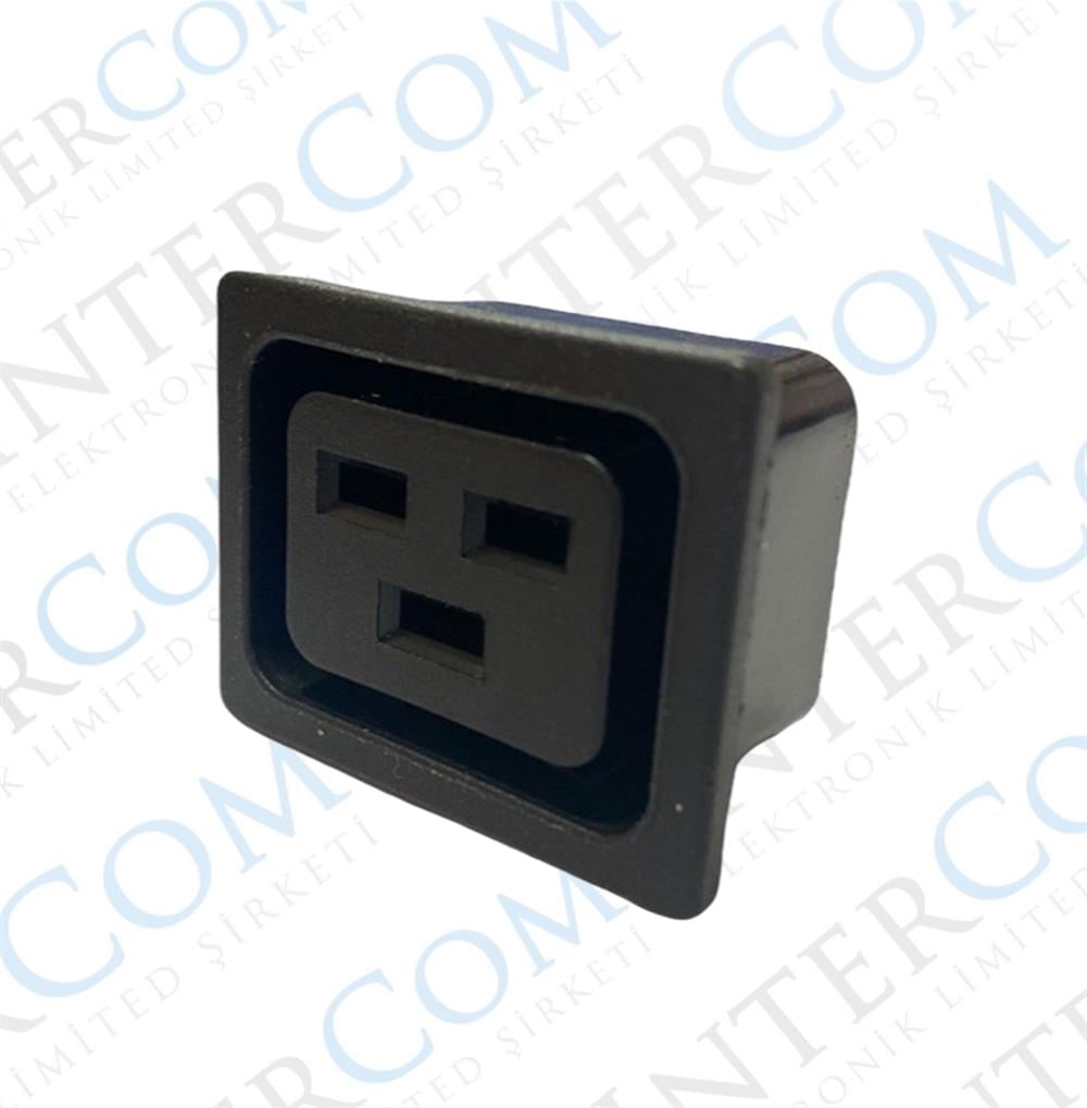 IC-215A2-2 POWER SOKET DİŞİ KULAKSIZ C20