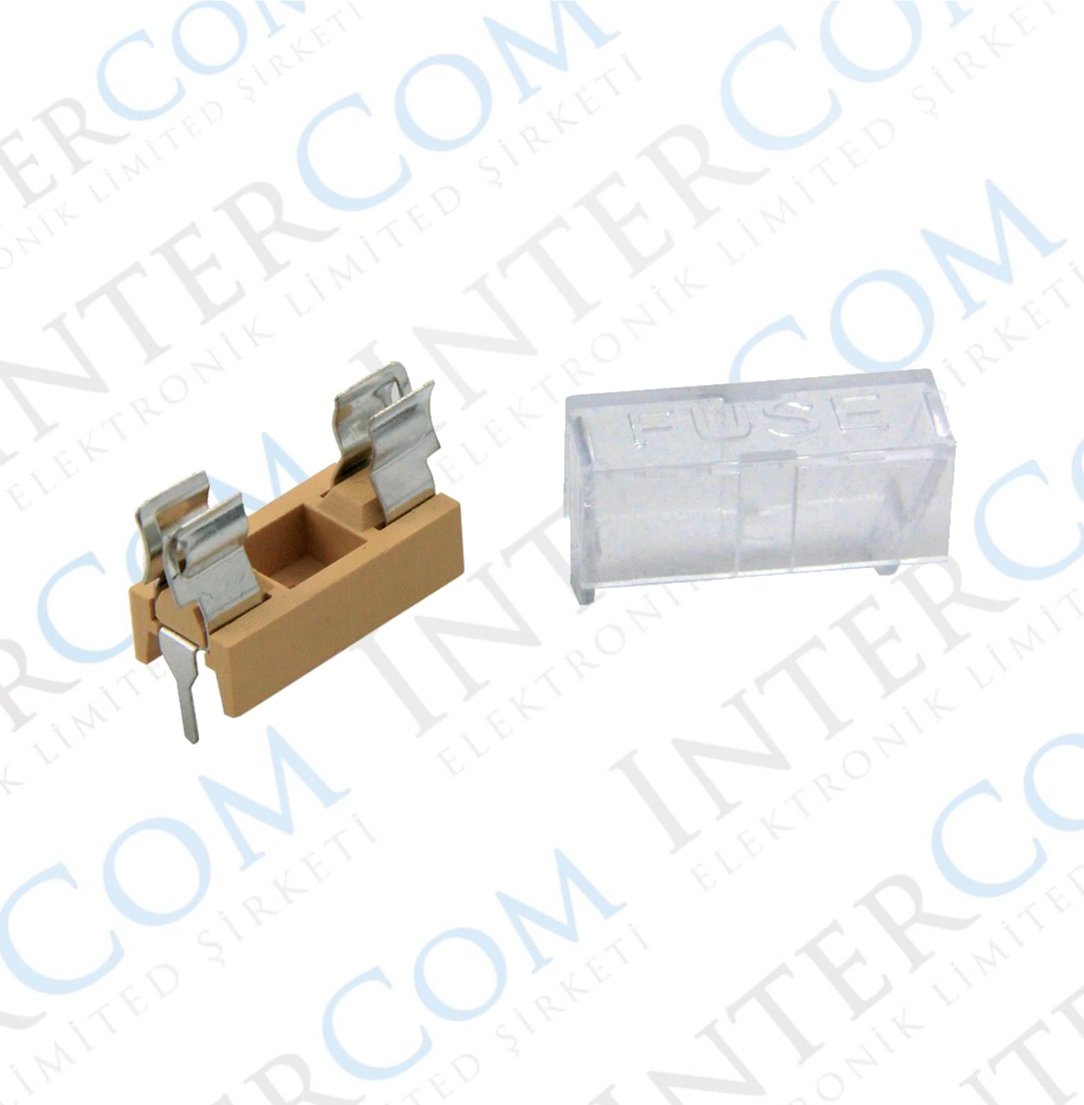 IC-237A Sigorta Yuvası 5x20mm Kapaklı PCB