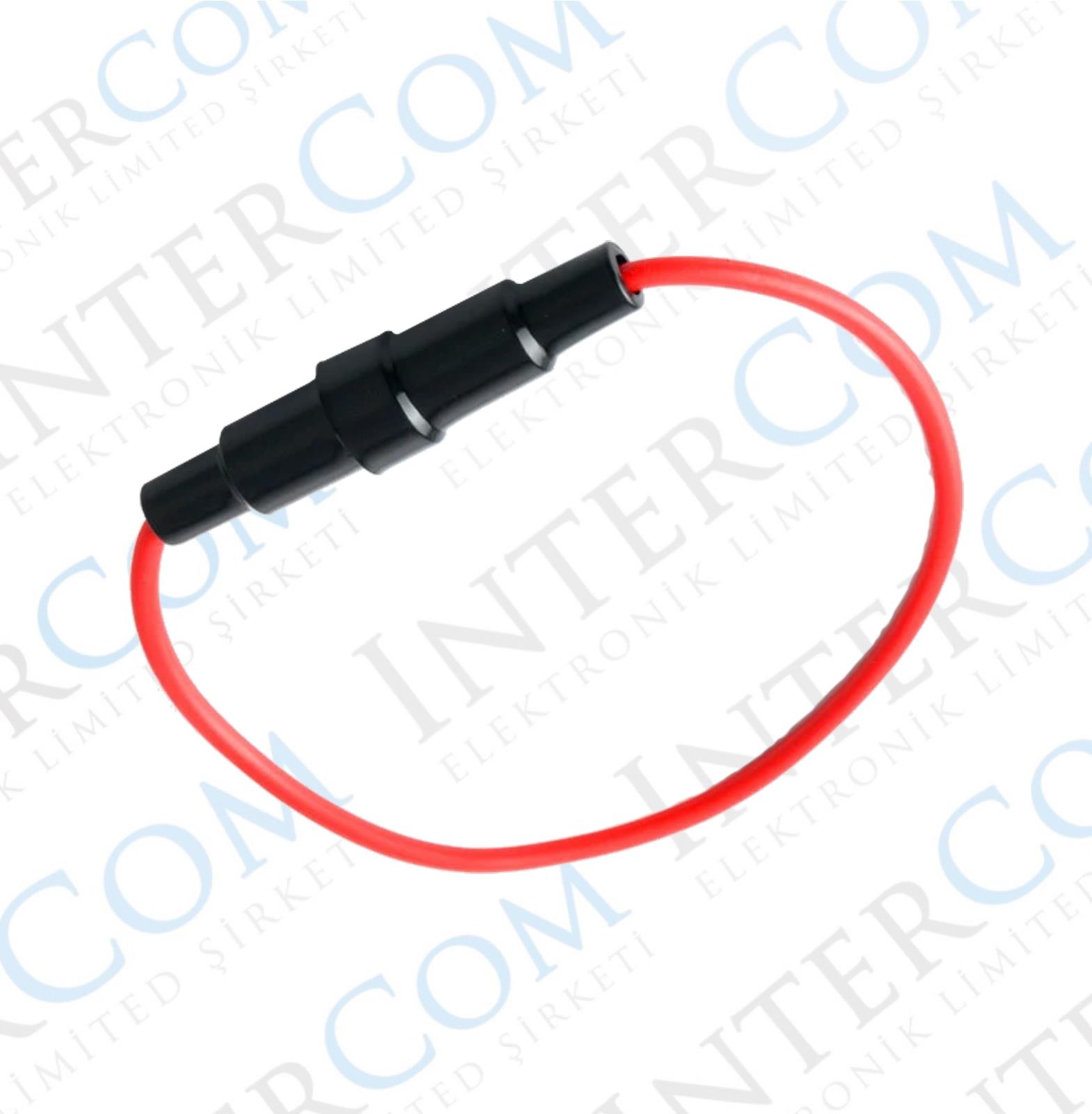 IC-237C-2 KABLOLU SİGORTA YUVASI (6X30) SİYAH
