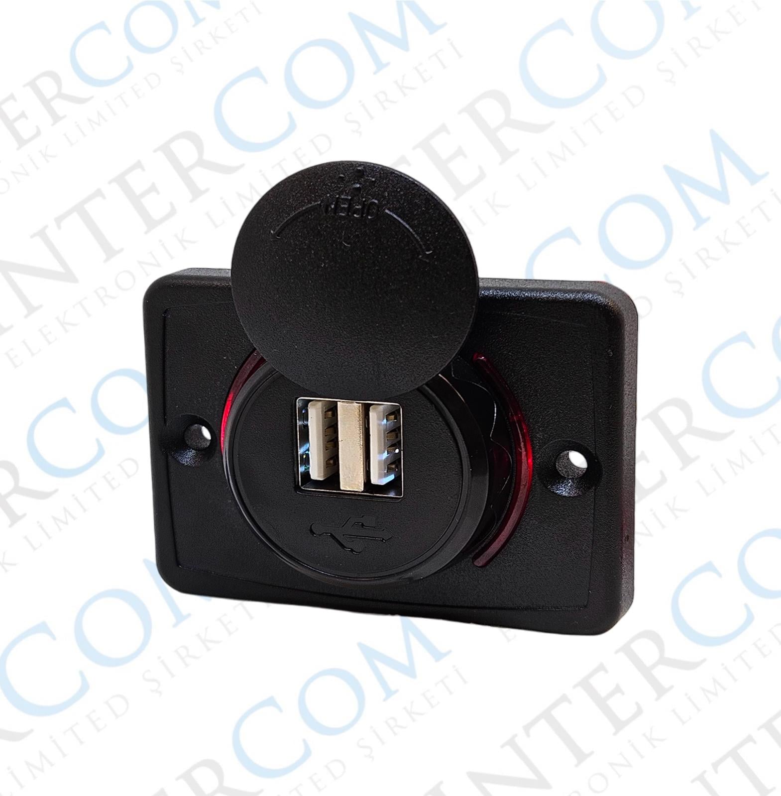 IC-266C-2 Pano Tip İkili Usb Kulaklı - Şarj