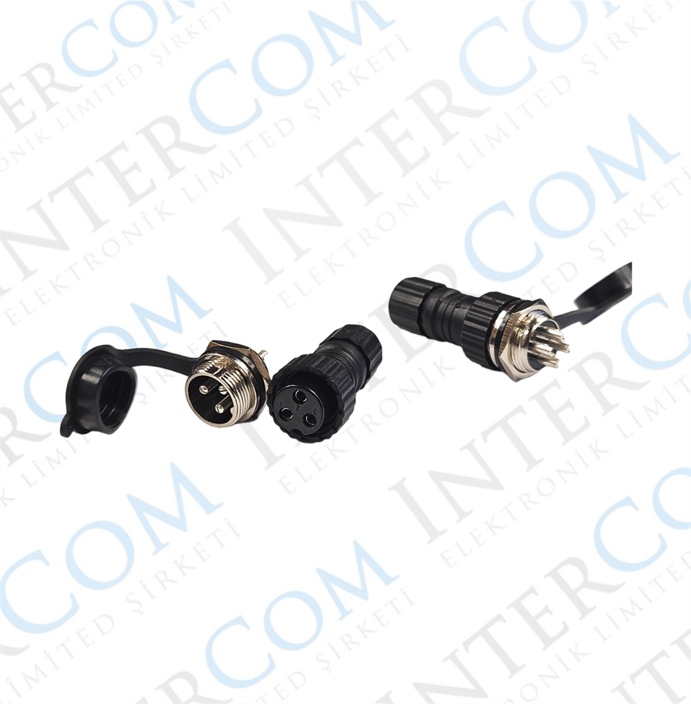 IC-261N GX16 Su Geçirmez Mayk Konnektör