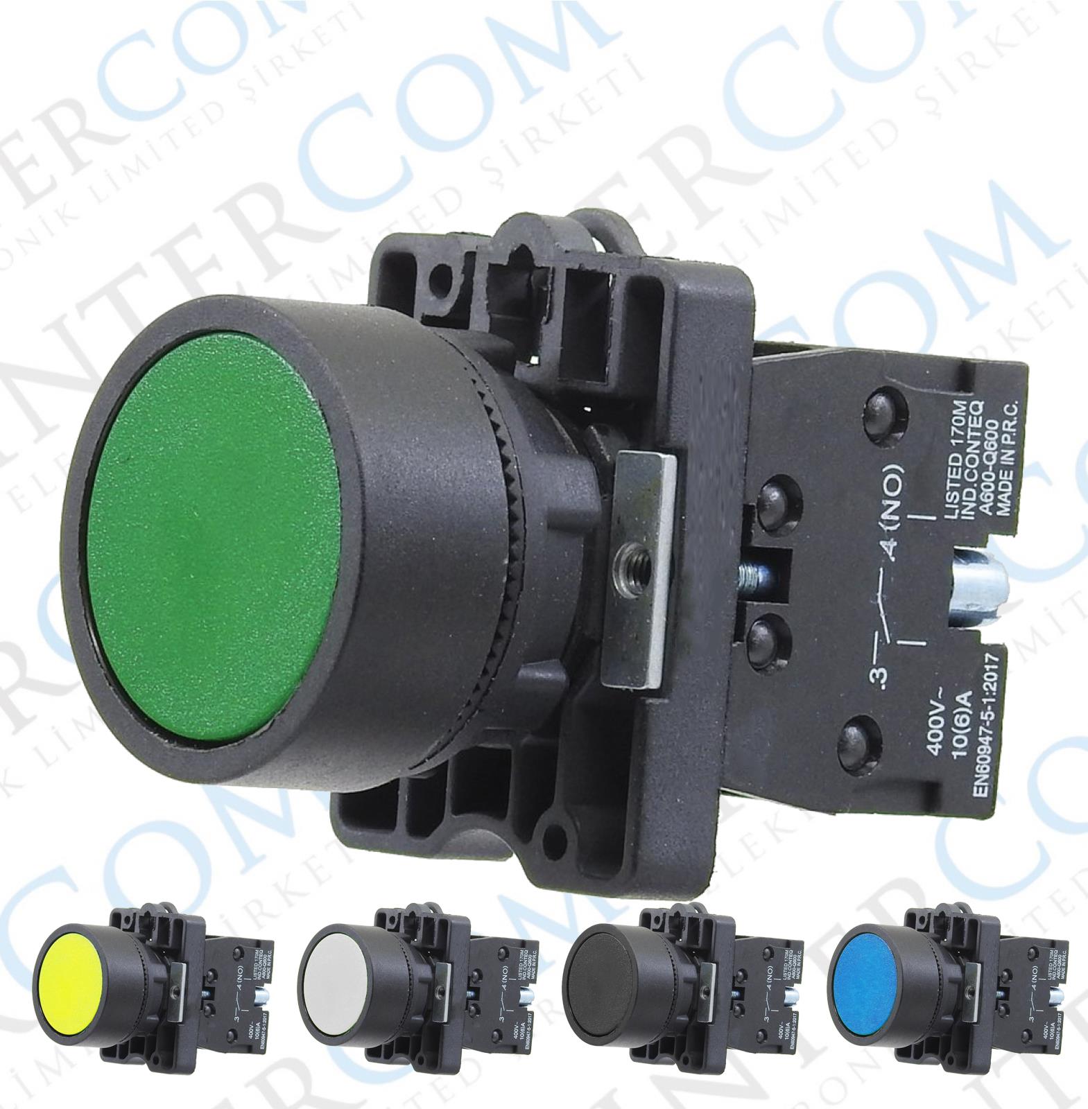 LAY5-EA 22mm Buton Normalde Açık Kontak