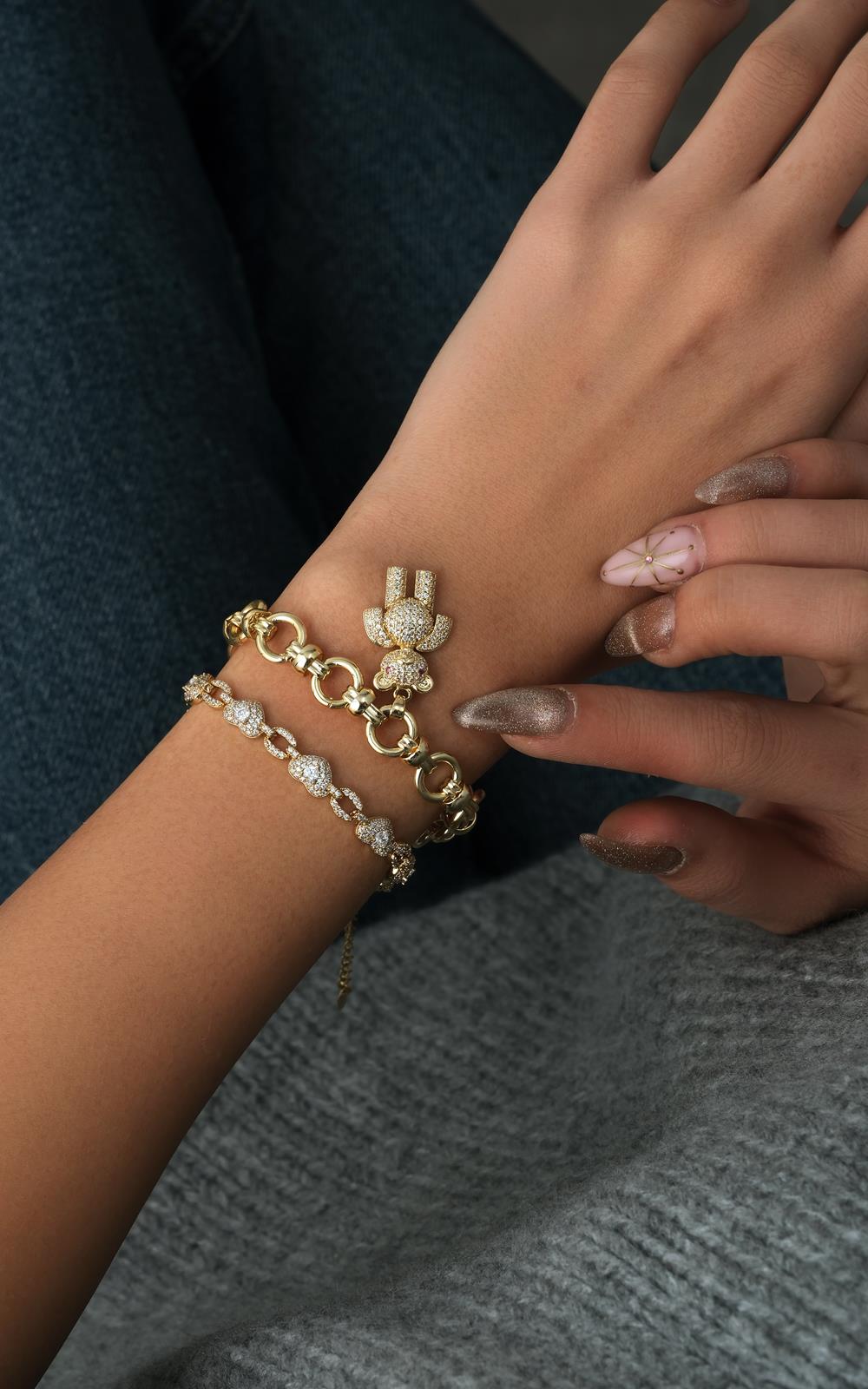 Kalp Ayıcık Bileklik Seti