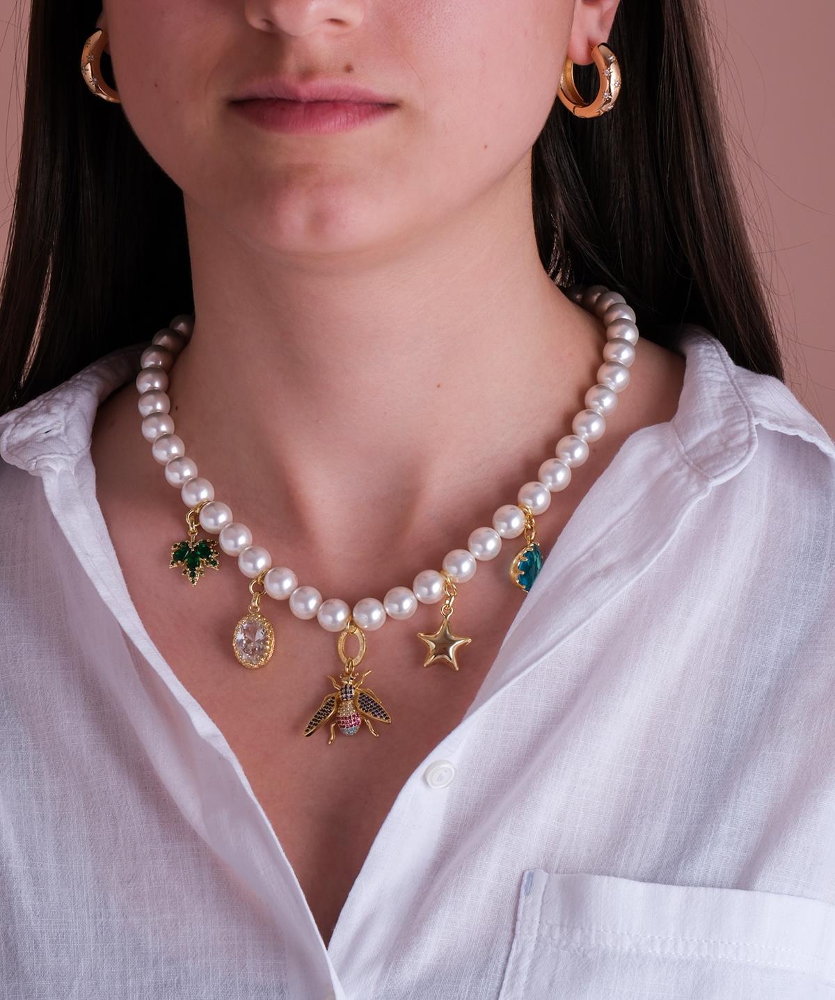 Renkli Arı İnci Kolye 