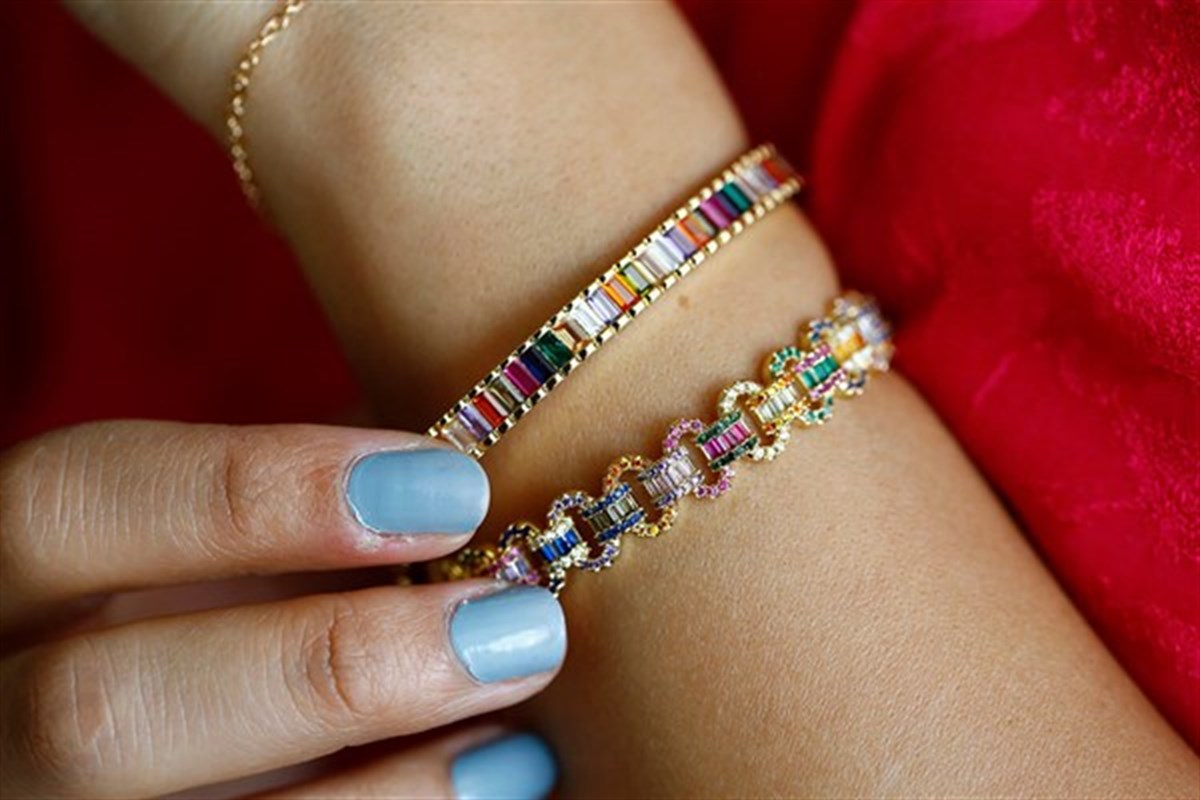 Renkli Çelik Bileklik (üstteki)