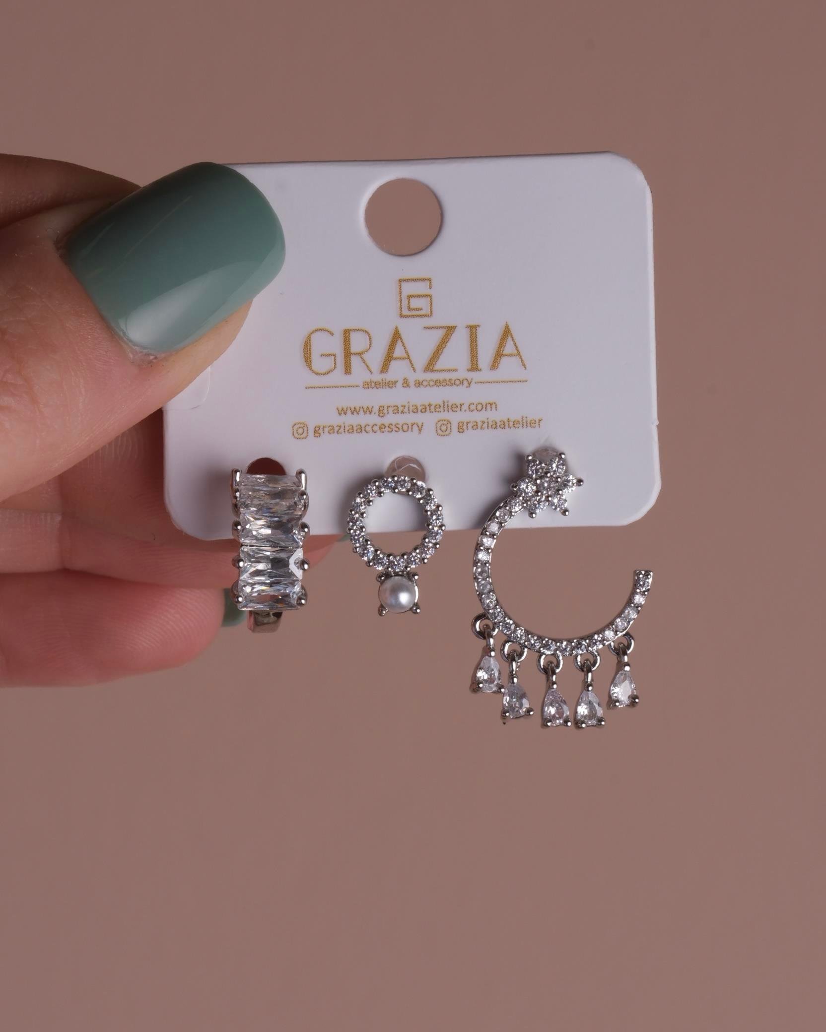 Silver Düş Küpe Seti