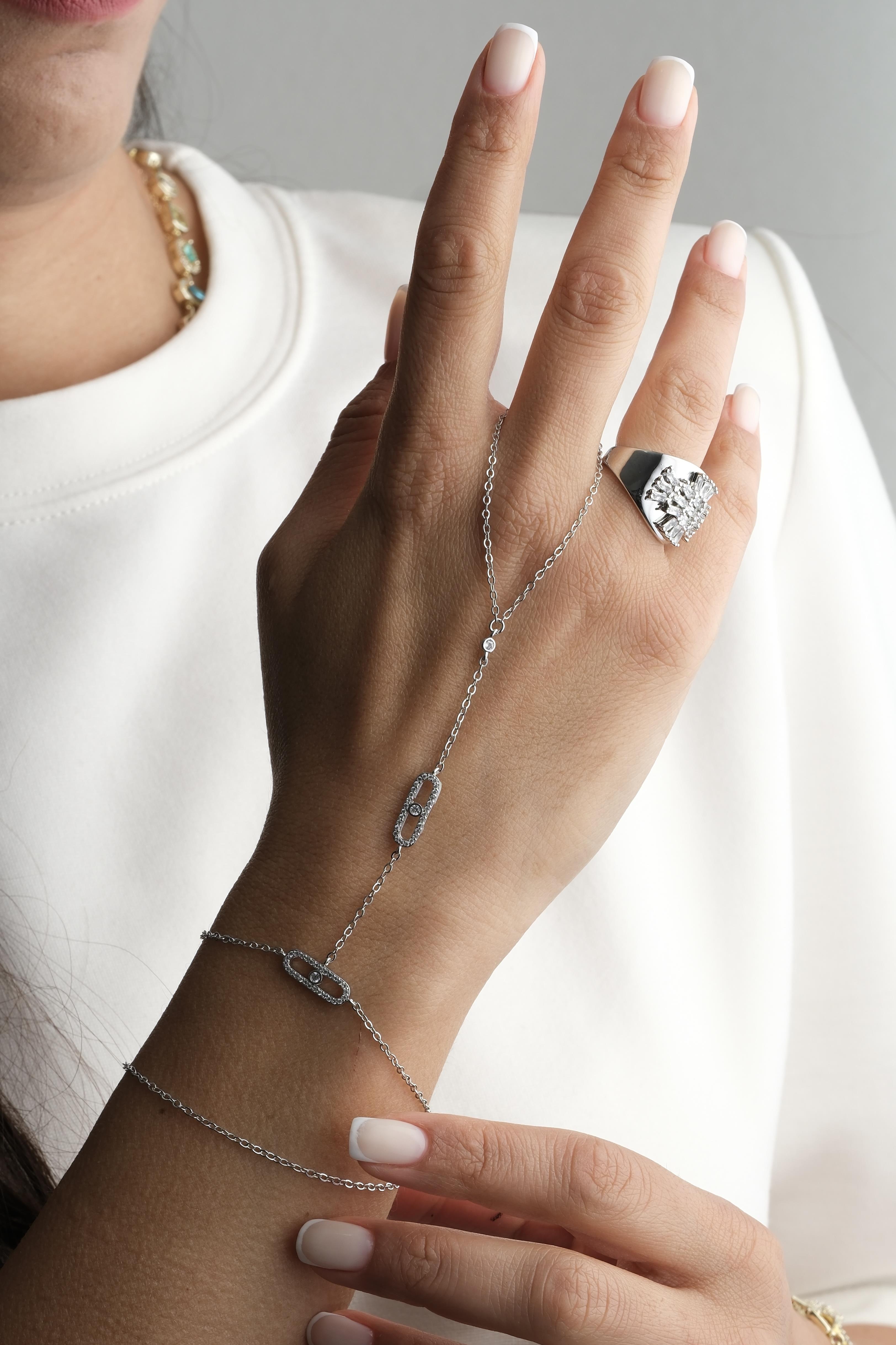 Silver Marka İki Taşlı Şahmeran