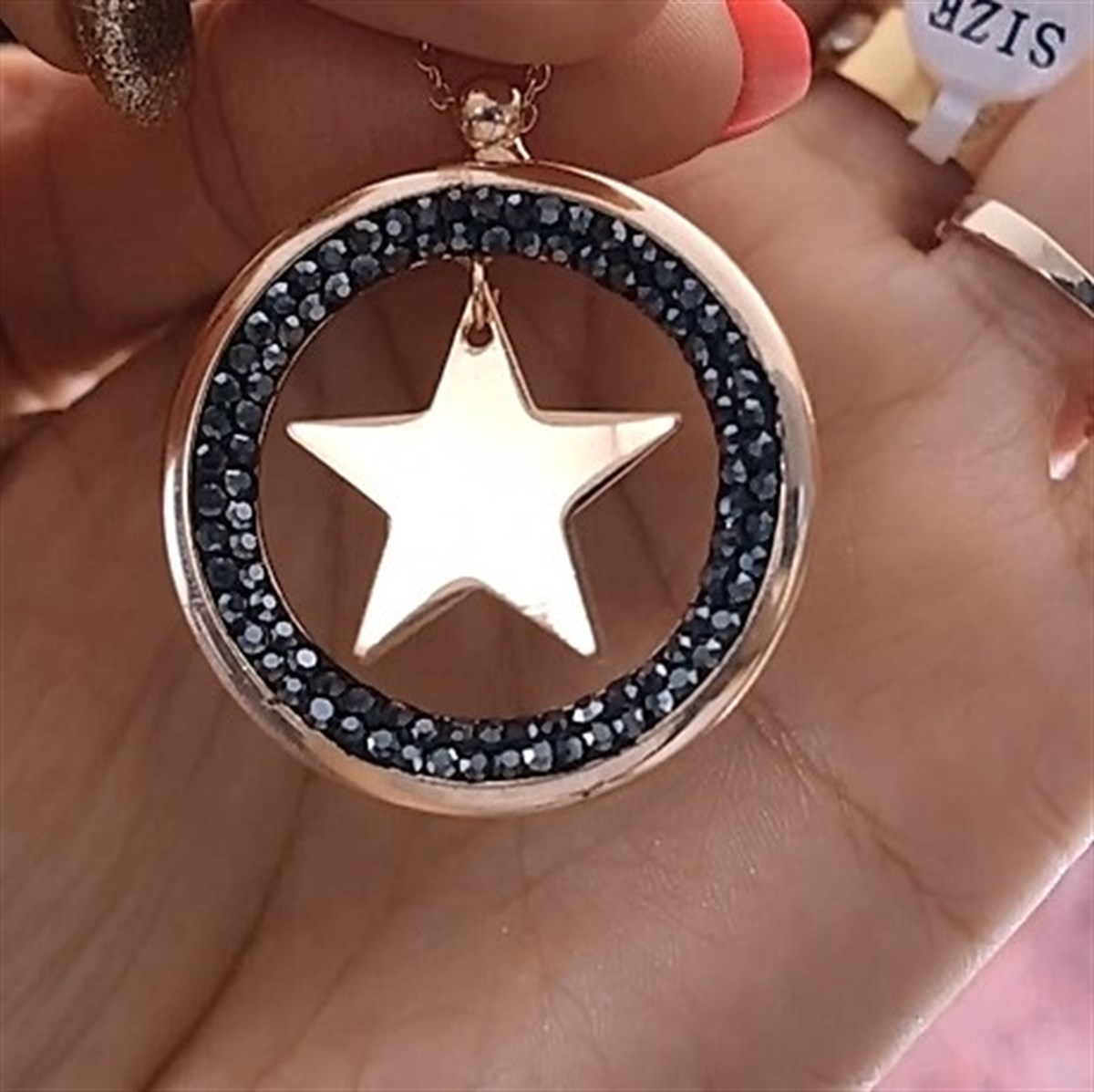 Yıldız Madalyon Kolye