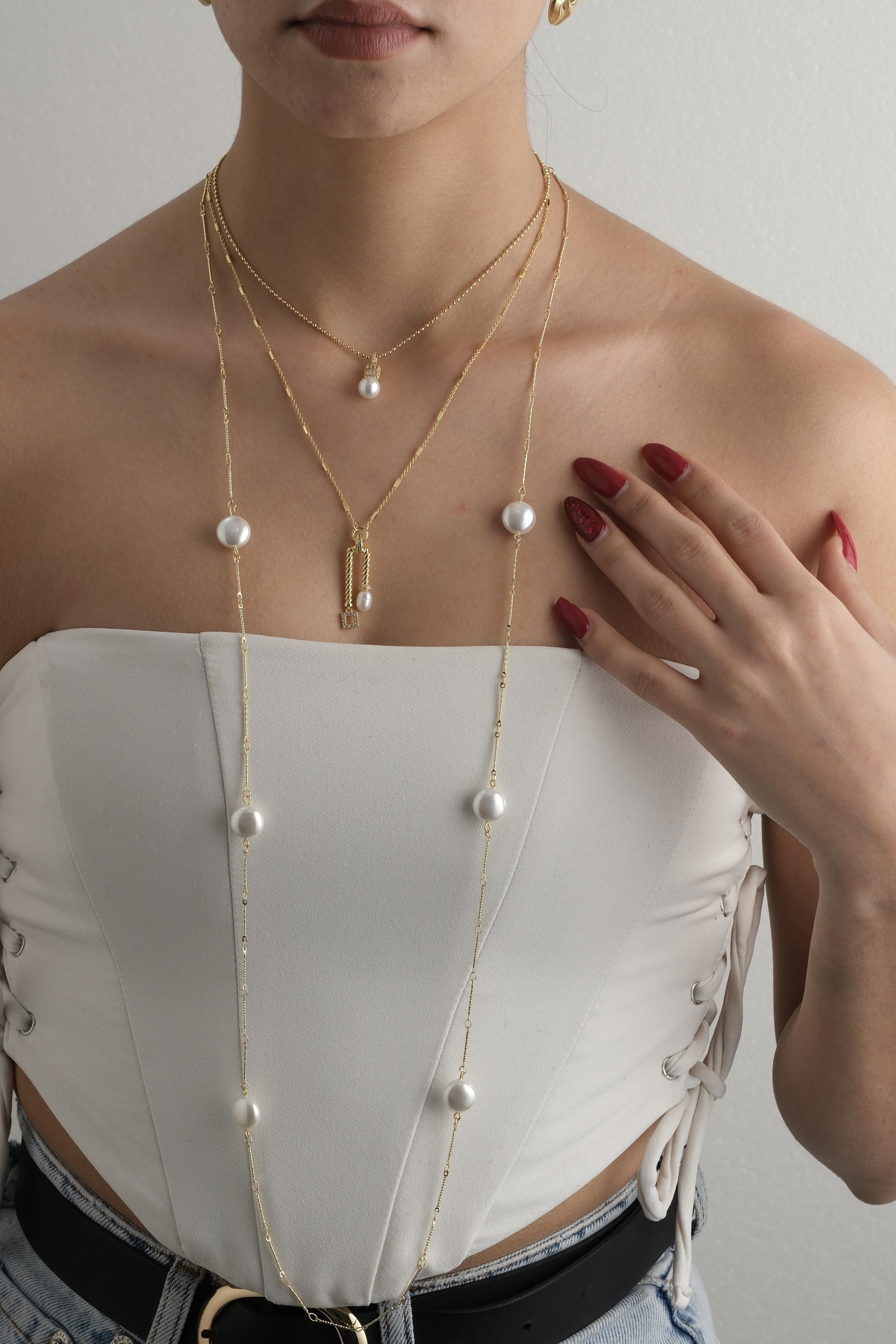 Zarif İnci Kolye Seti