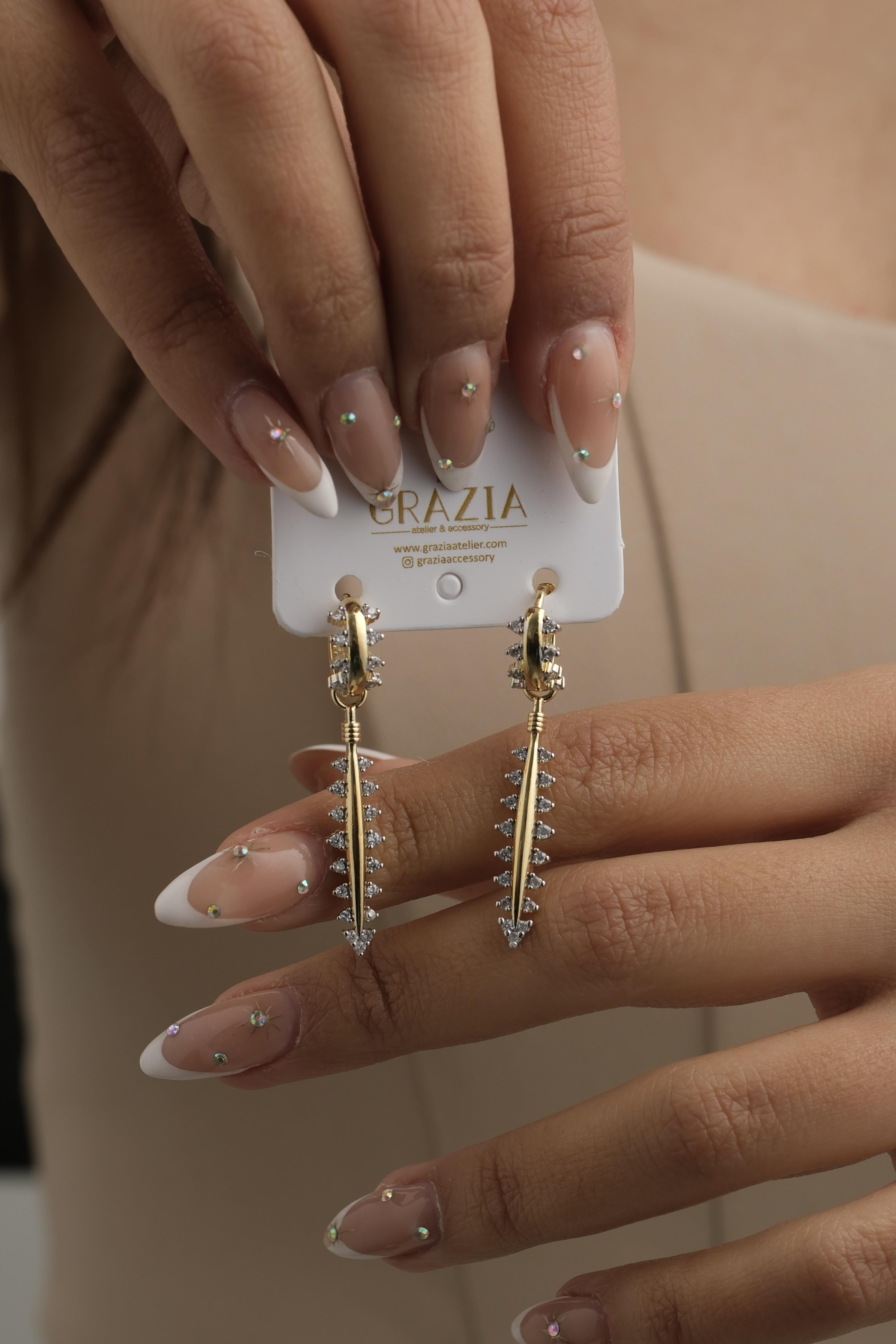 Zirkon İskelet Model Küpe