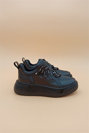 ''BALANCER'' Kumaş Detaylı Kalın Taban Siyah Spor Ayakkabı - Penne ShoesSneakers Modelleri 💜PENNEW1233-050PENNE''BALANCER'' Kumaş Detaylı Kalın Taban Siyah Spor Ayakkabı