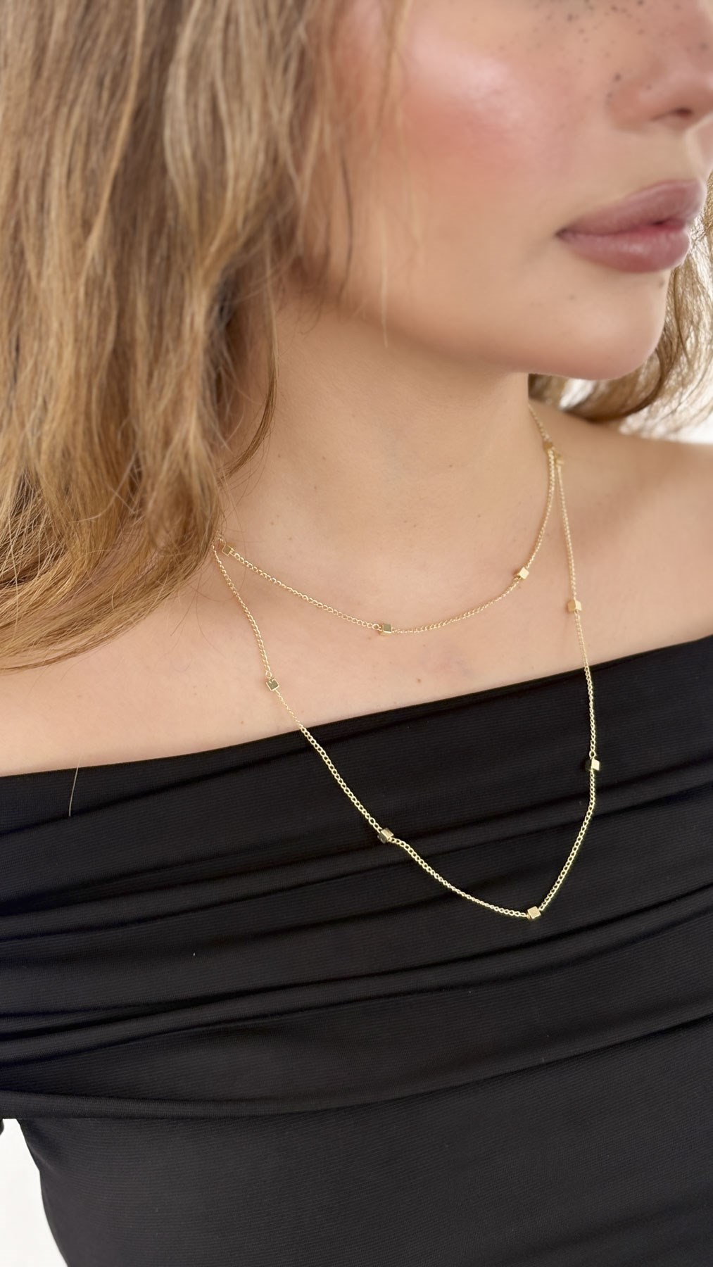 Küp Sıralı Zincir Kolye