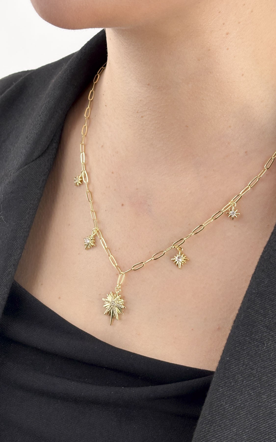 Kuzey Yıldız Figürlü Kolye