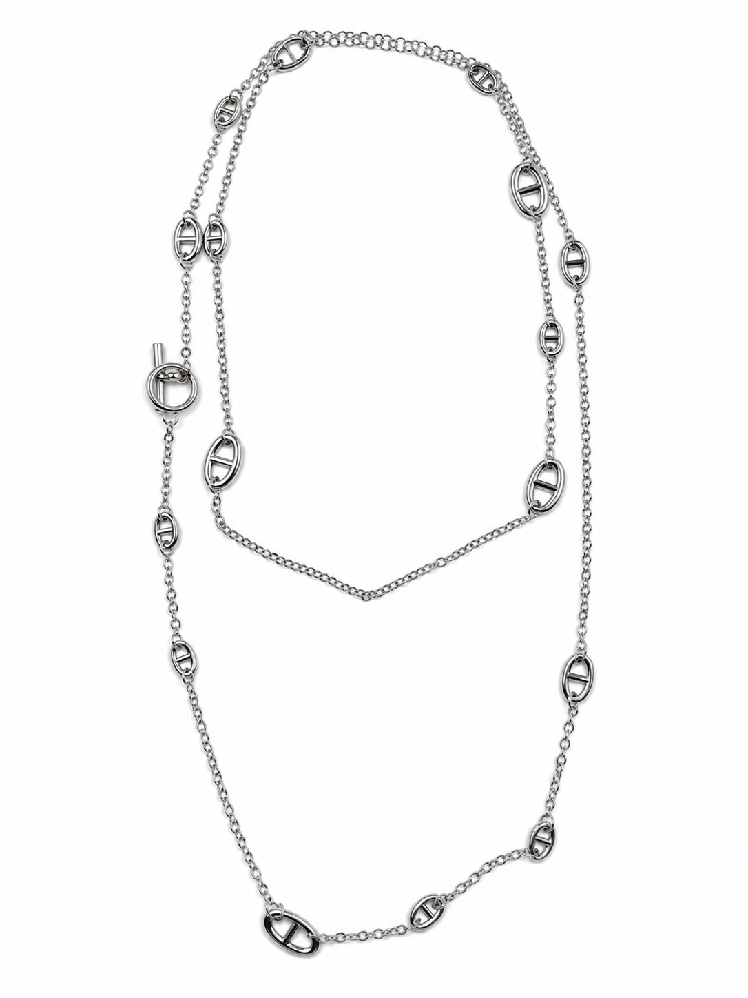 Oval Model Silver Tasarım Kolye